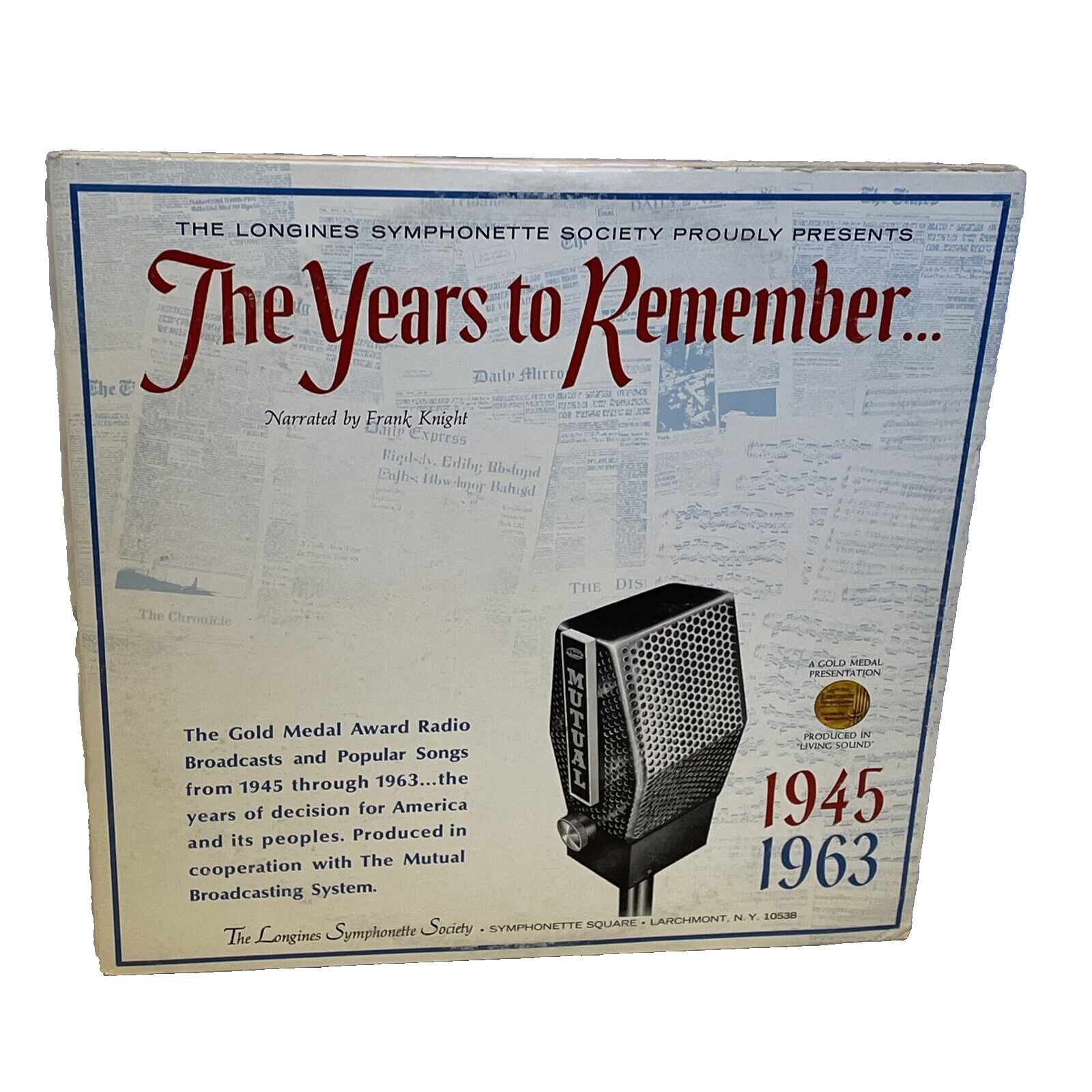 Frank Knight The Years To Remember (1945-1963)(Vinyl, 1966, 2x LP) Longines Symp