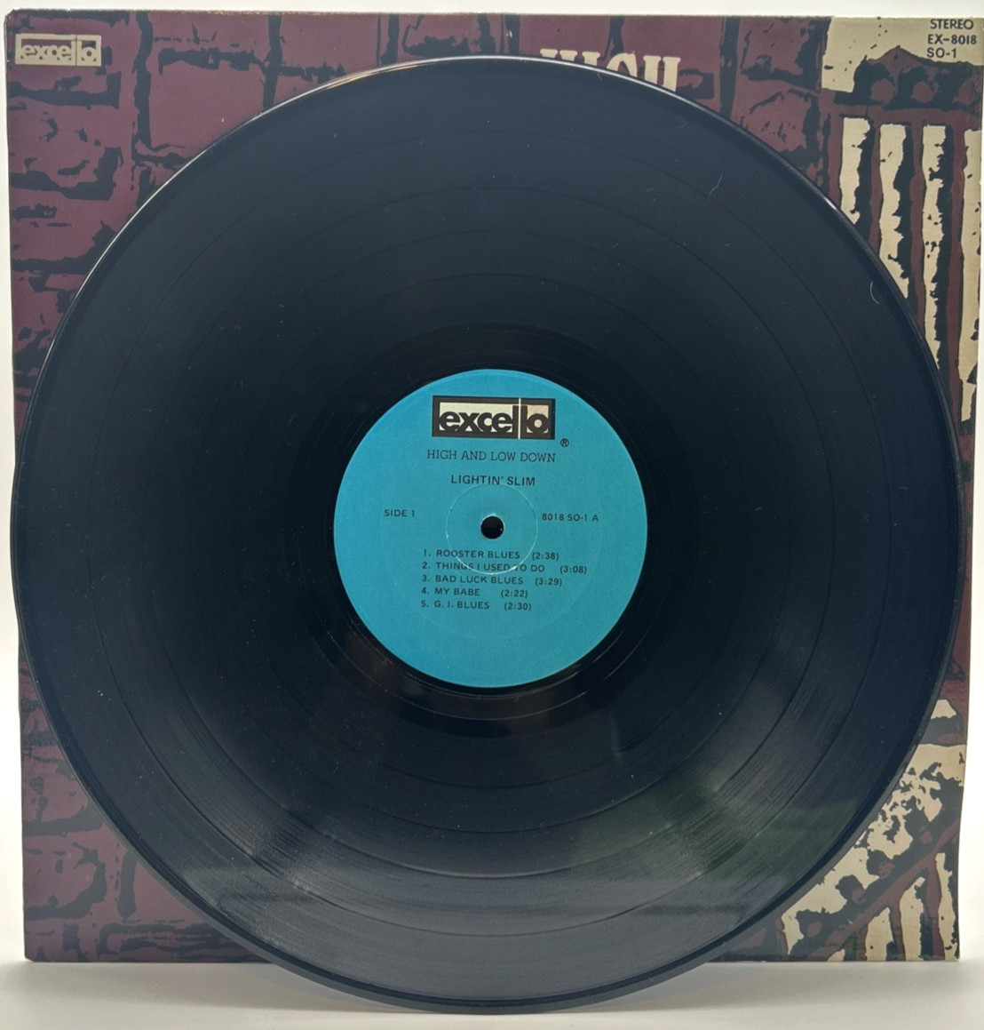 LIGHTNIN SLIM “High And Lowdown” LP Reissue Excello ‎– EX-8018 SO-1