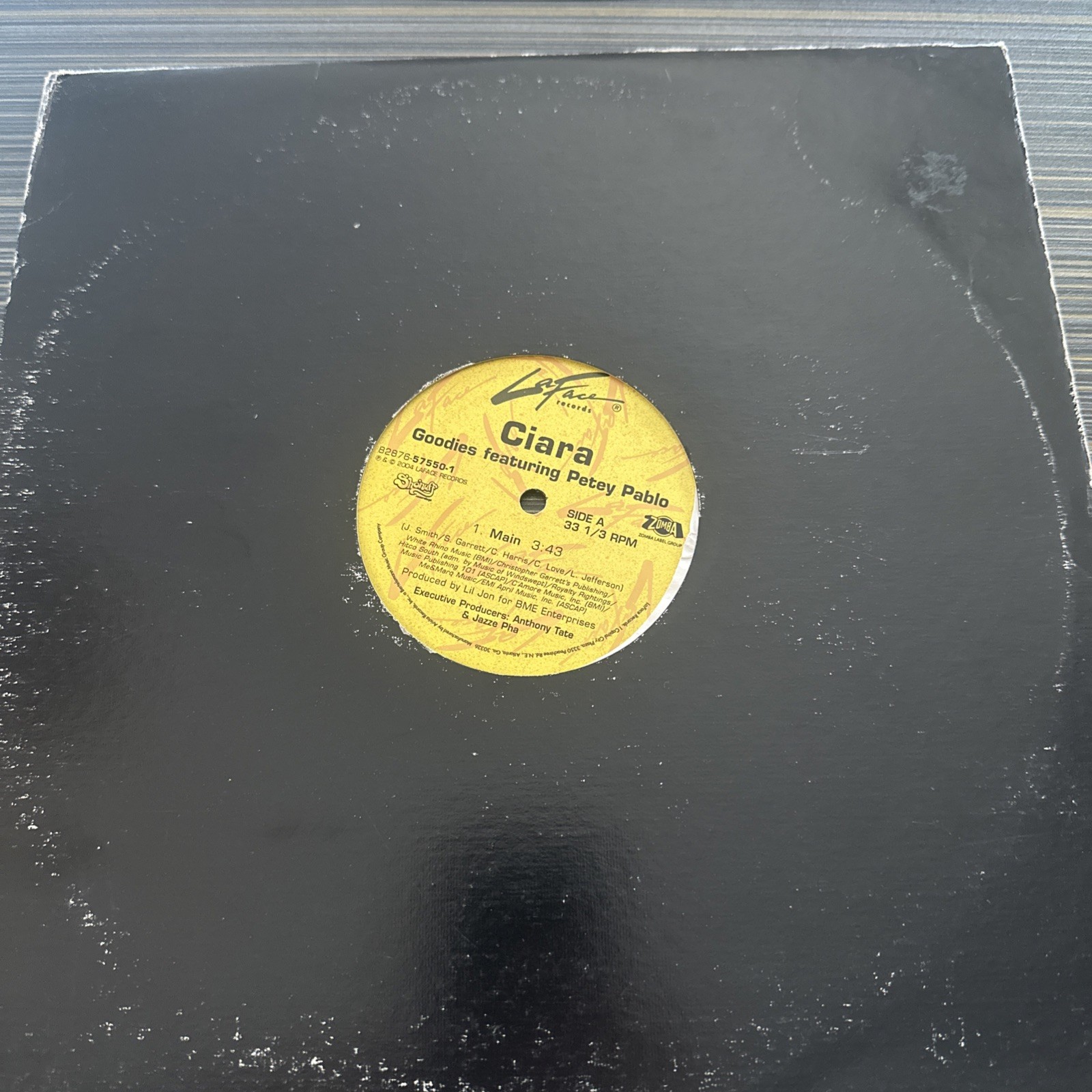 Ciara GOODIES featuring Petey Pablo 12″ Single Vinyl, La Face Records, 2004