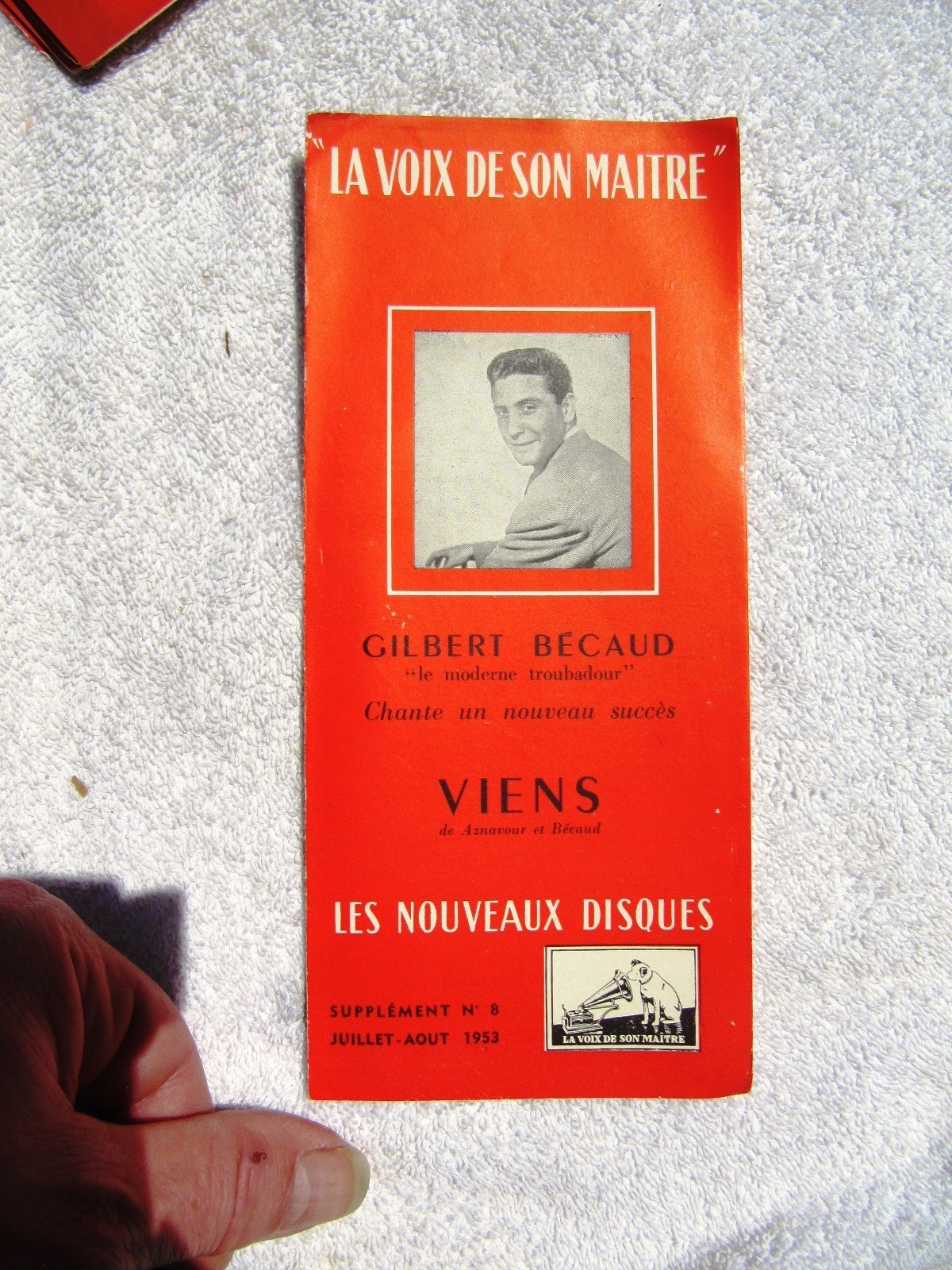 May 1953 French HMV Voix de son Maitre Supplement FLAGSTAD Furtwängler Catalog