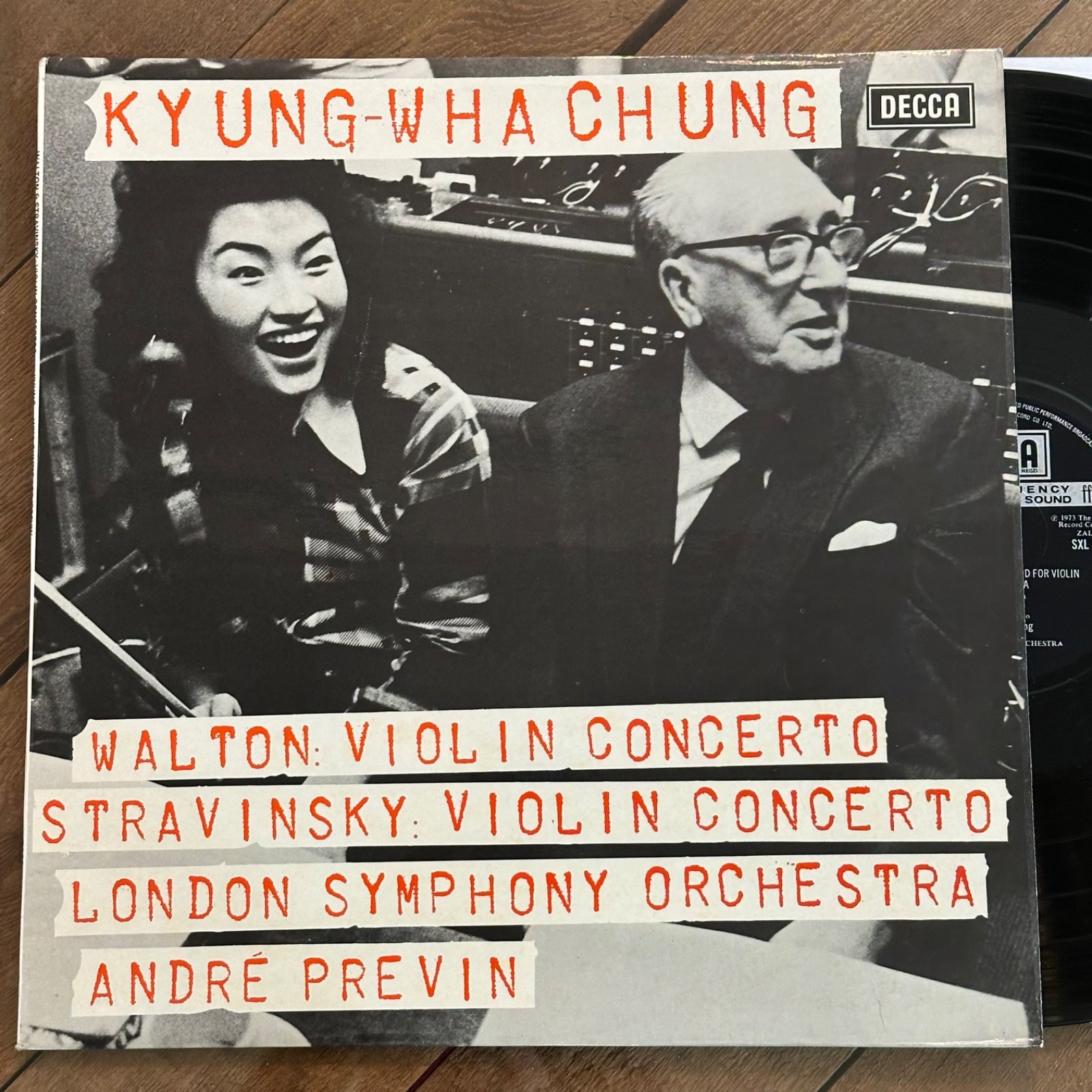 Kyung Wha Chung Stereo NM! ED1 UK Decca lp 6601 Previn Violin Walton Stravinsky
