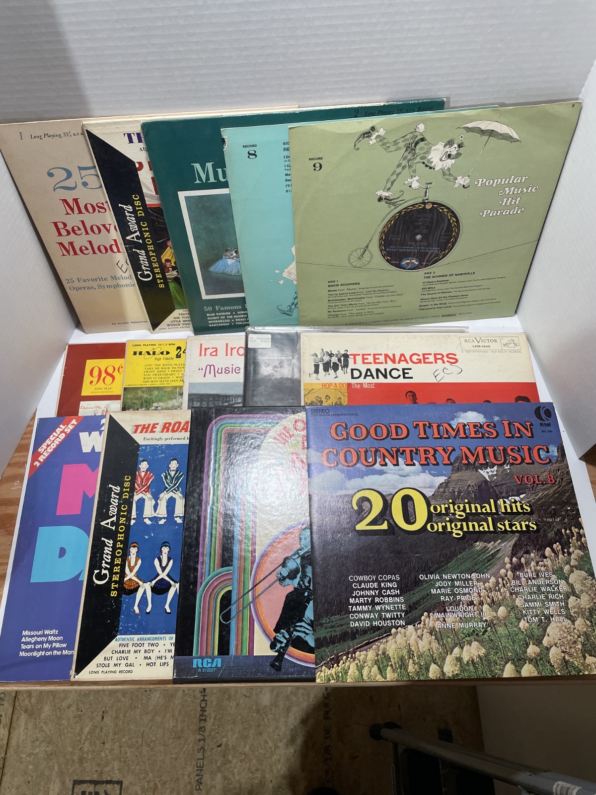 Large Lot of 15 LP Vinyl Records – Collection Records, Various Artists & MORE