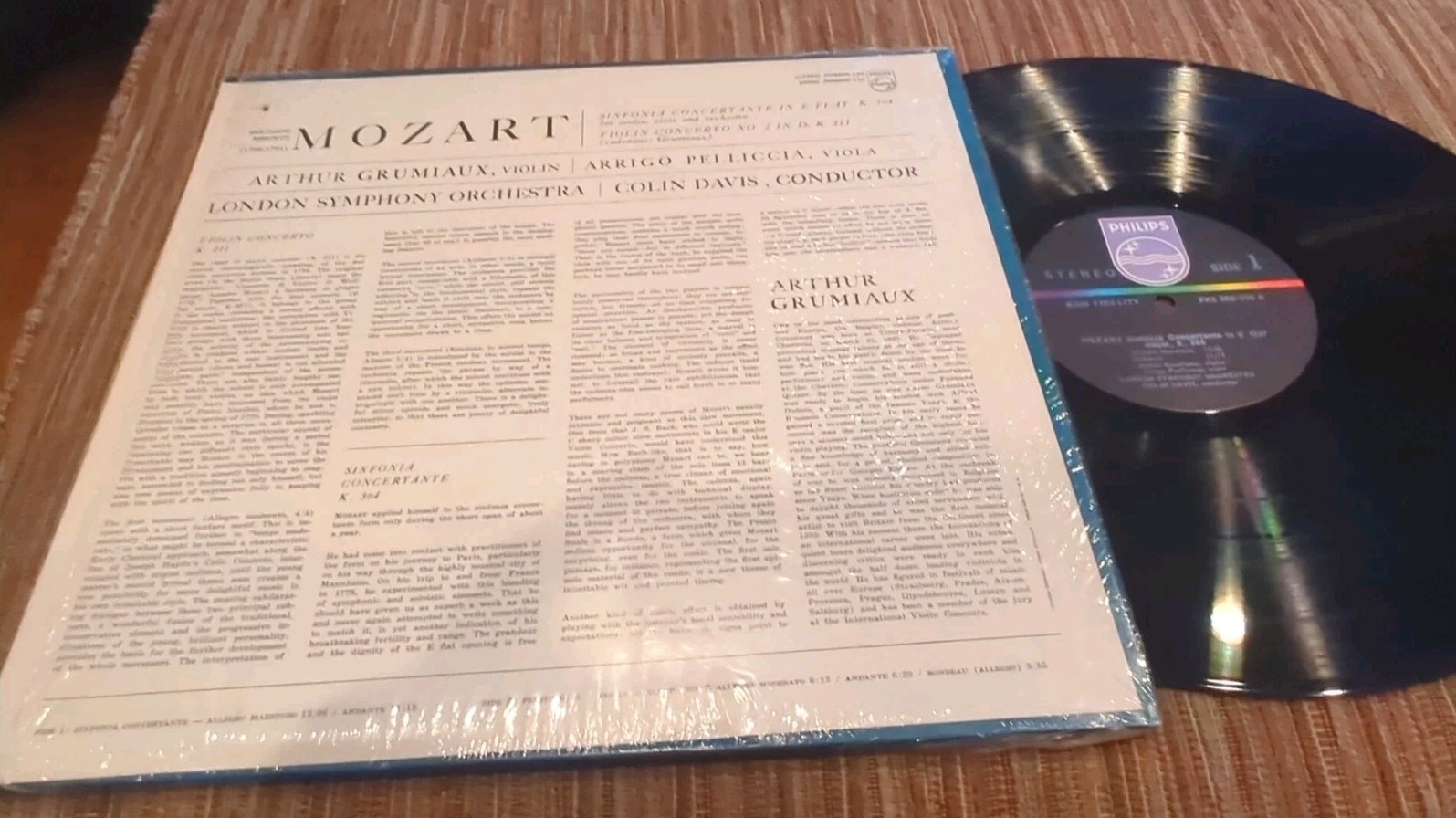 Mozart – Violin Concerto No.2 / Philips PHS900-130. NM – Vinyl In shrink