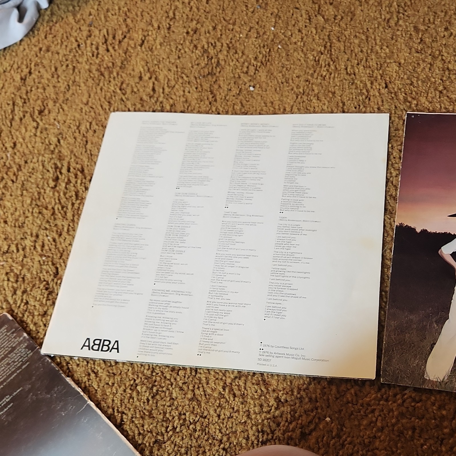 ABBA Arrival Atlantic Records SD 18207 1976 1st Press Vinyl LP Album