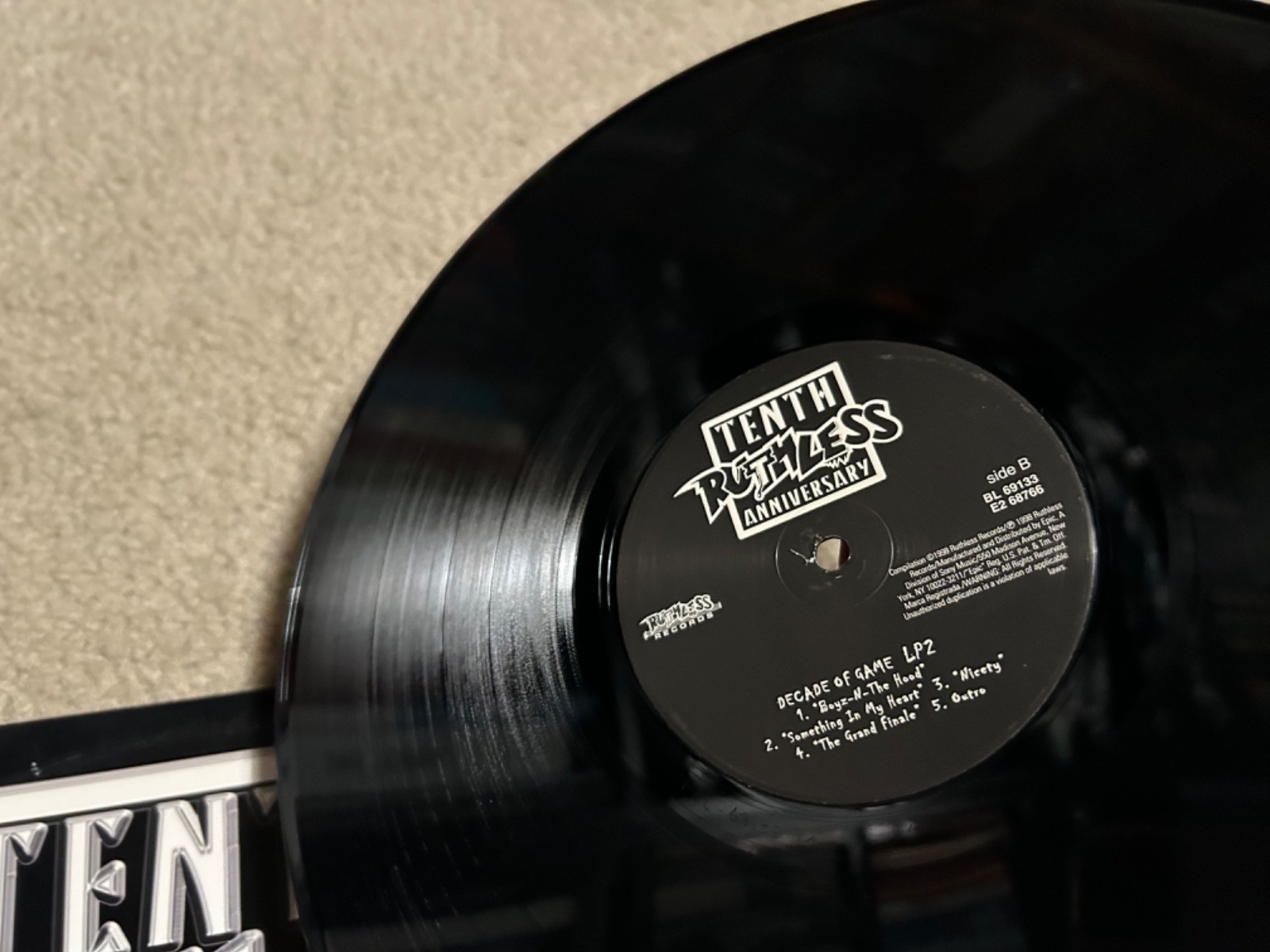 RUTHLESS RECORDS Tenth Anniversary Compilation “Decade Of Game” 2xLP 1998 vinyl