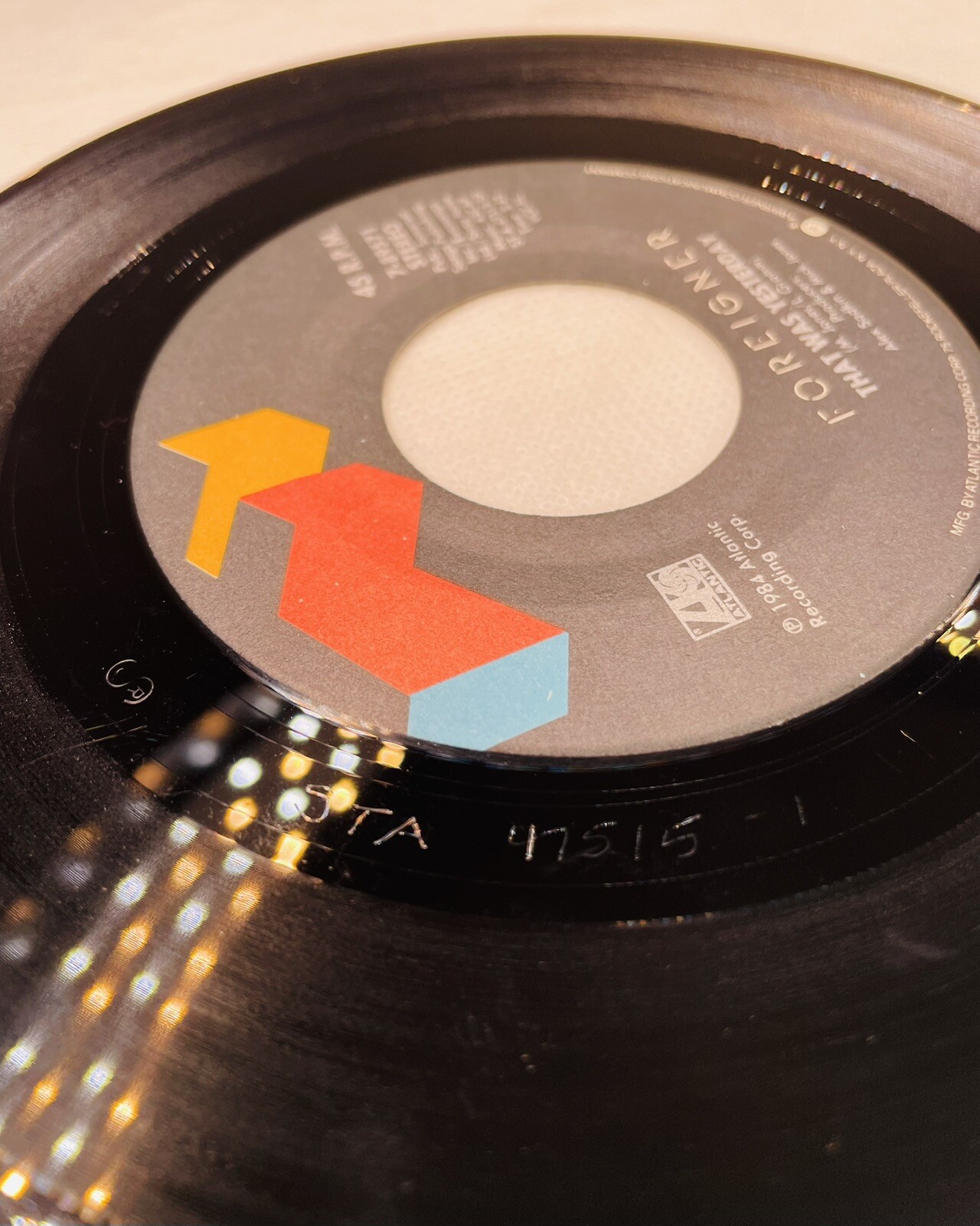 Foreigner Agent Provocateur TESTED 1984 Vinyl That Was Yesterday With Sleeve
