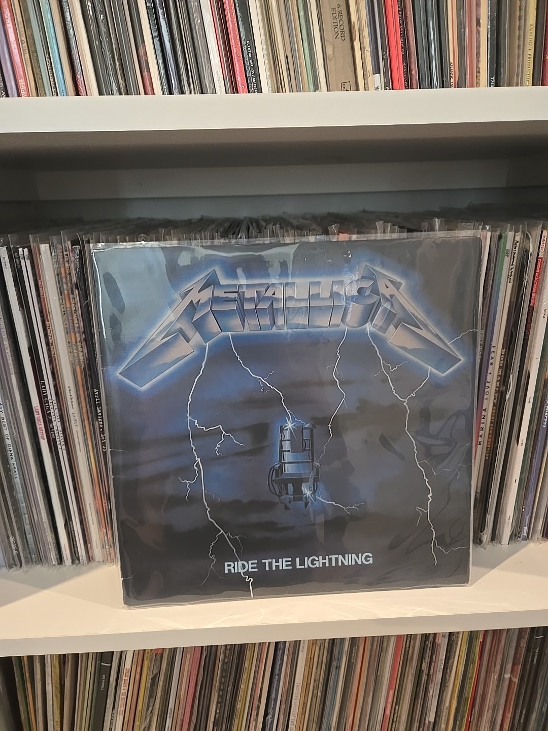 Metallica ‎– Ride The Lightning 1984 Canada Banzai – Vinyl Record LP Album VG