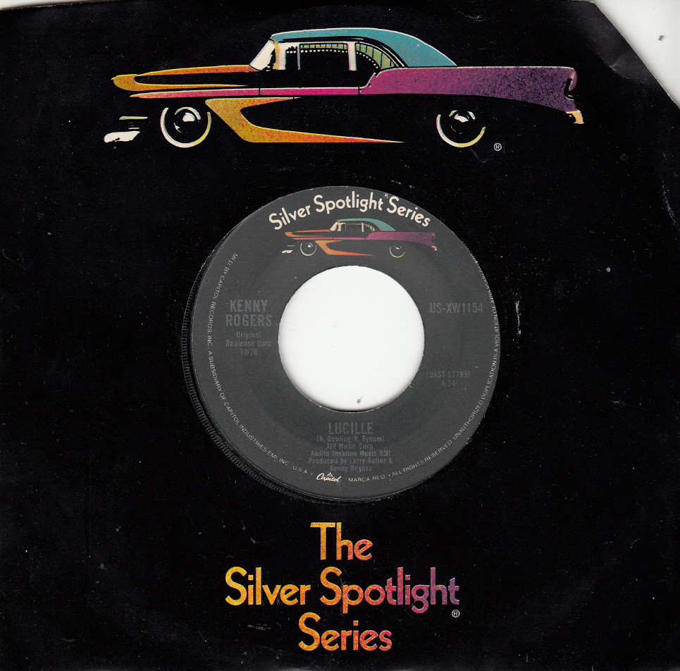 KENNY ROGERS/FIRST EDITION – SOMETHING’S BURNING – MINT REISSUE 45 – NEW