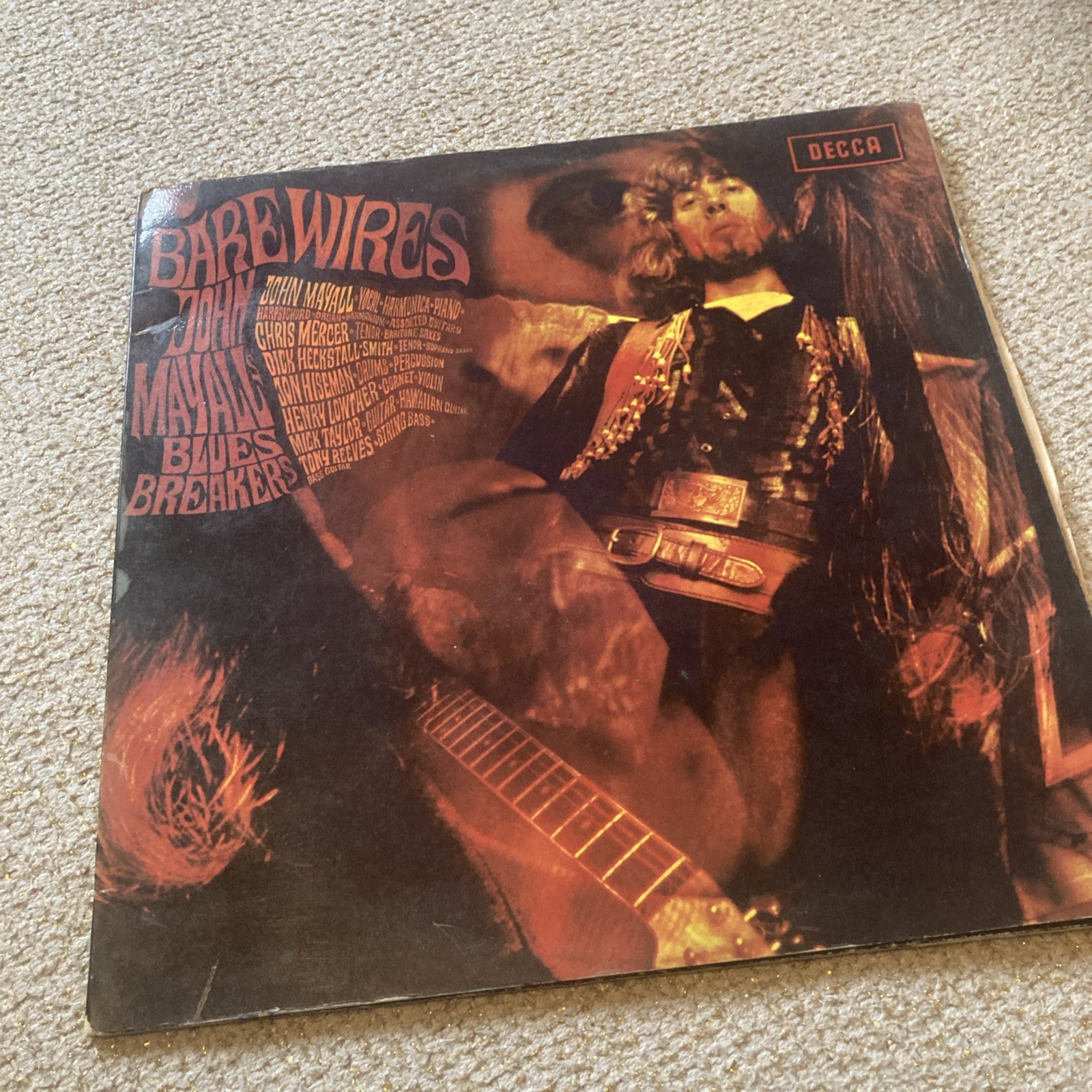 John Mayall Bare Wires 1968 Uk Decca vinyl Lp Skl 4945- decent