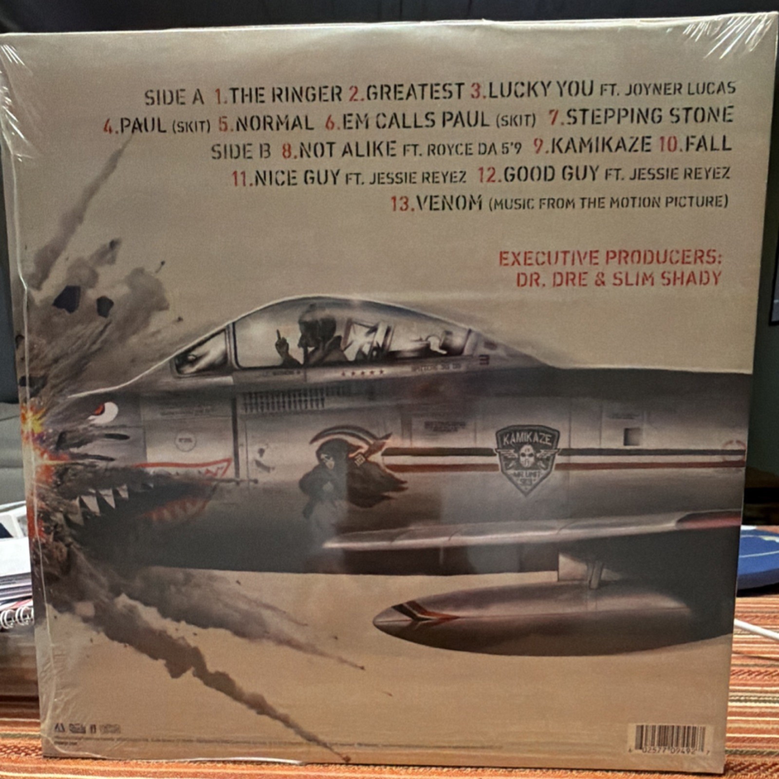 Eminem Kamikaze LP Vinyl Rap/Hip Hop Parental Advisory Dr. Dre Slim Shady