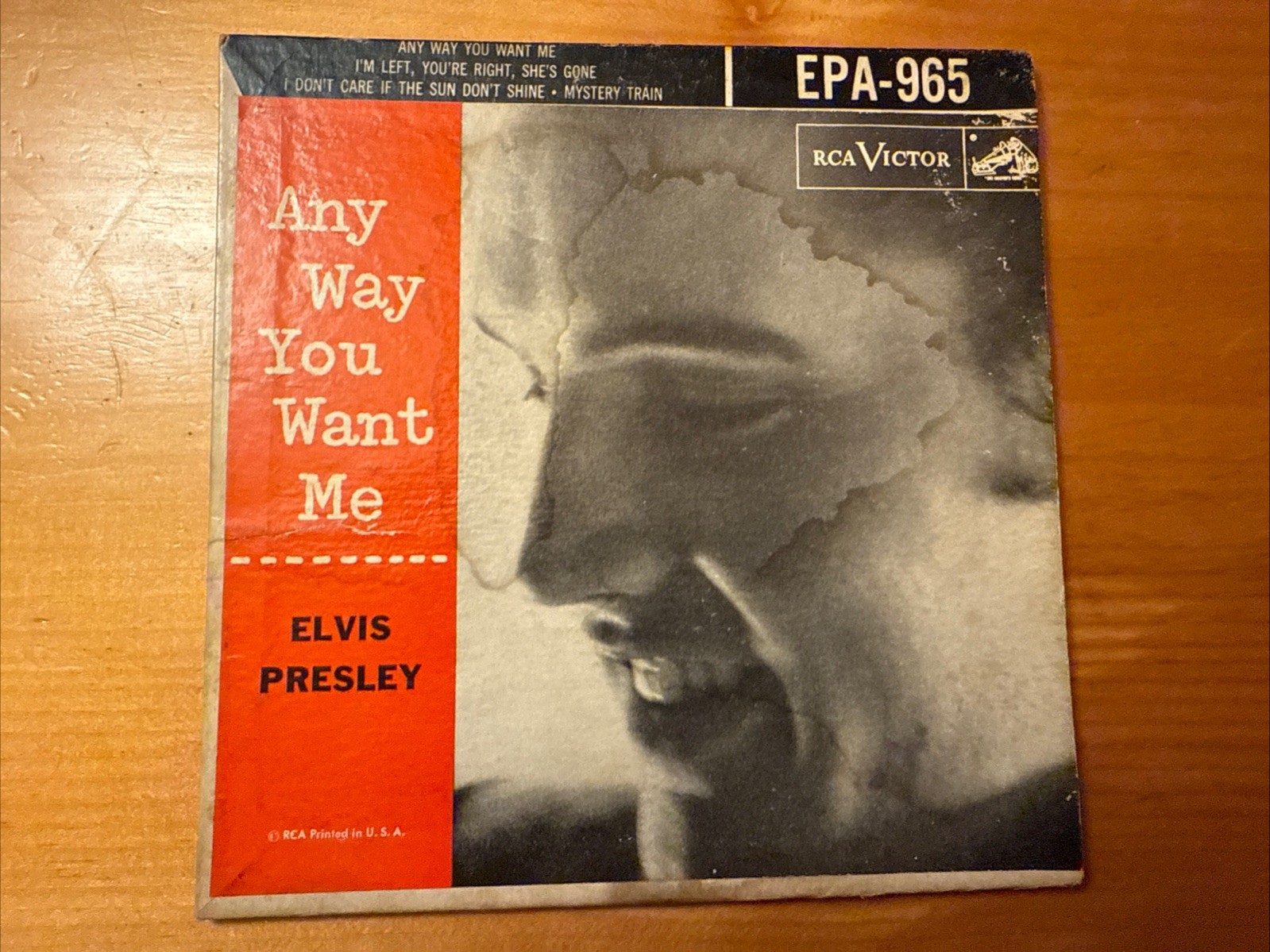 Elvis Presley ‎– Any Way You Want Me 1956 RCA EPA-965 EP 45 JACKET ONLY Vinyl VG
