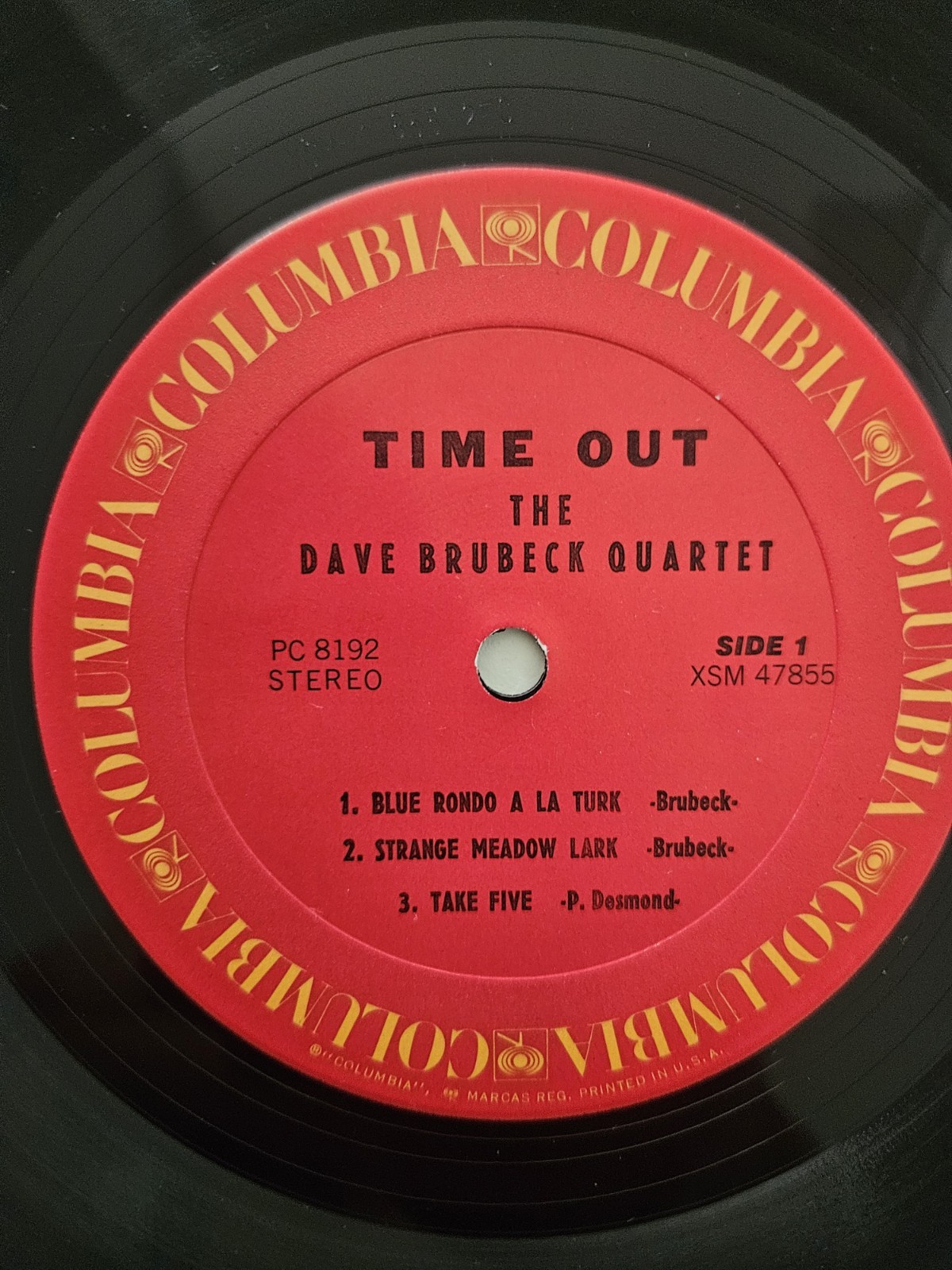 Dave Brubeck Quartet – Time Out – Cool Jazz-Post Bop Jazz Vinyl LP PS -8192 EX.