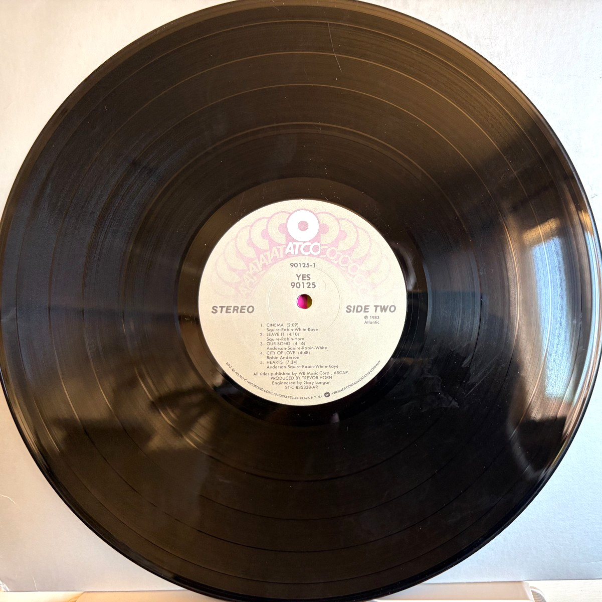 Cleaned & Tested – Yes – 90125 – 1983 Progressive Rock LP