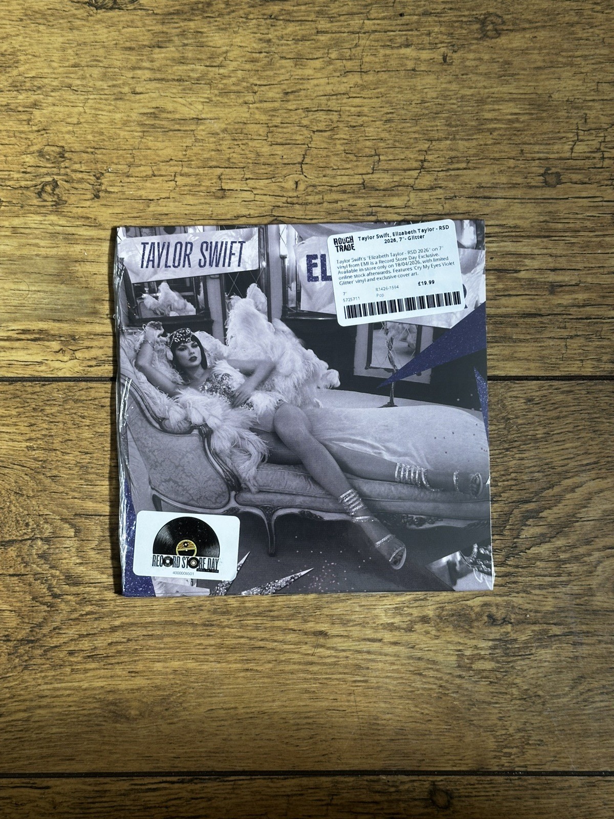 TAYLOR SWIFT Elizabeth Taylor 7″ Glitter Vinyl Record Store Day RSD 2026 IN HAND