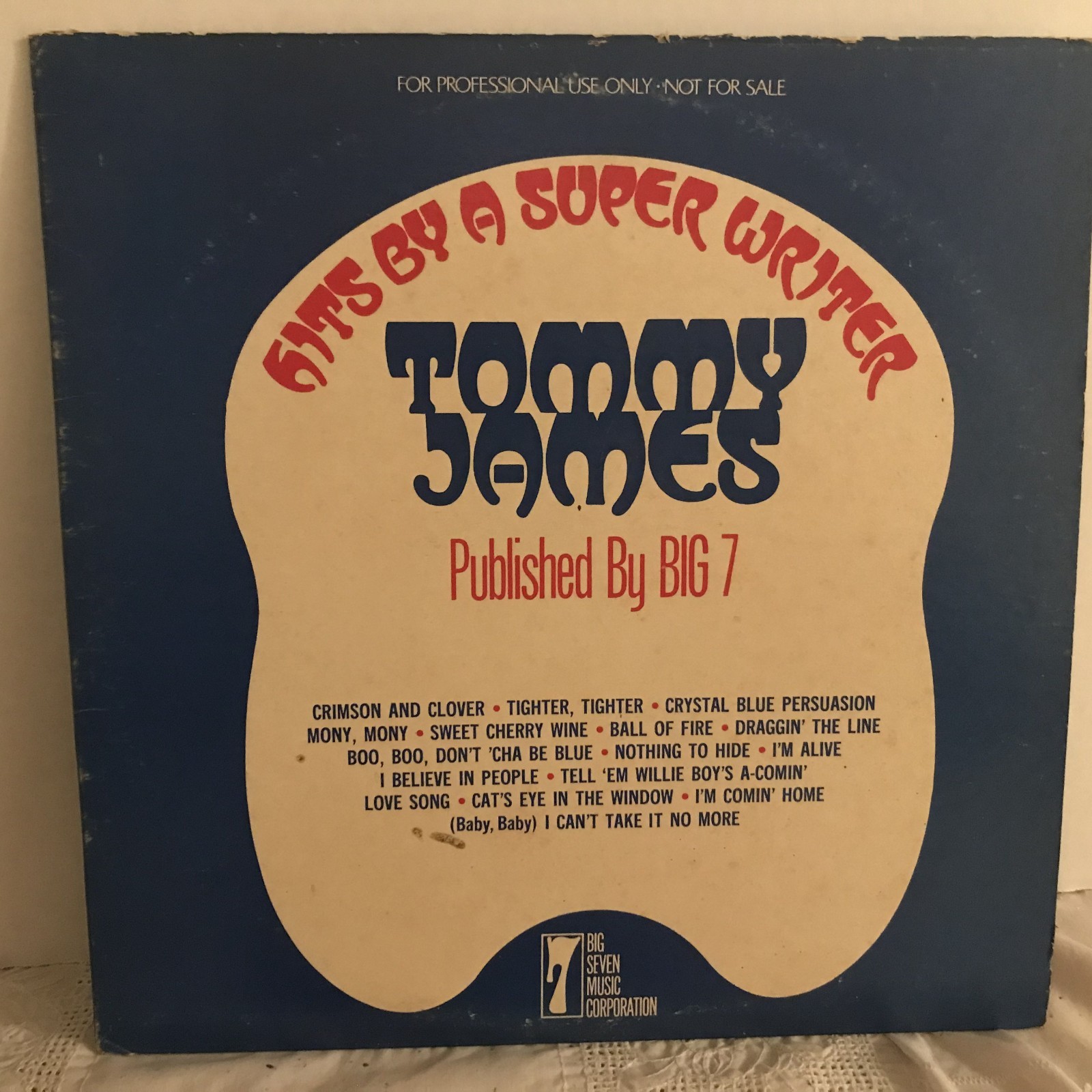 TOMMY JAMES- LP HITS BY A SUPER WRITER ( DEMO 2 )