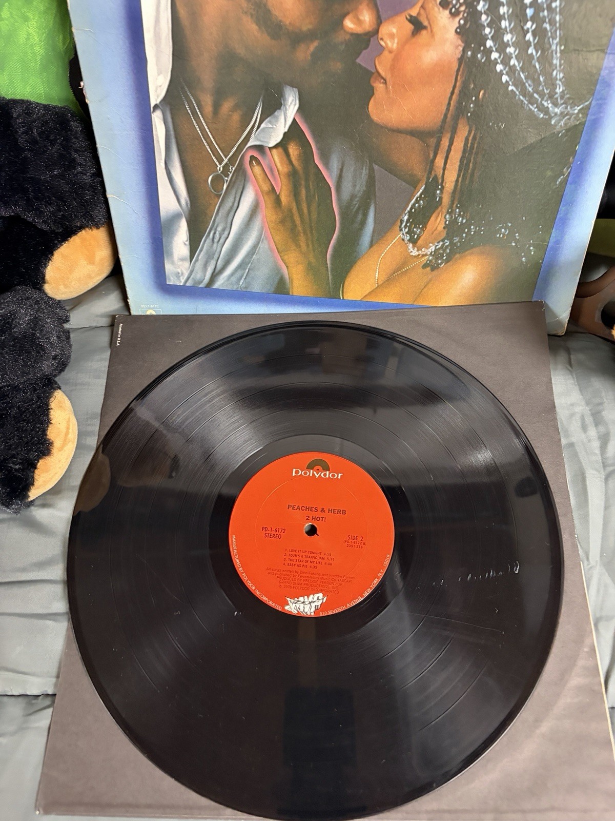 Peaches & Herb 1978 2 Hot! Vinyl Record Album LP Polydor Records R&B #2 Bill Boa
