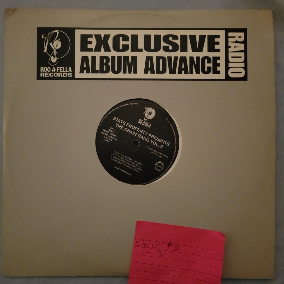 State Property – The Chain Gang Vol. II 2003 Promo 2xLP DJ Vinyl Roc-A-Fella