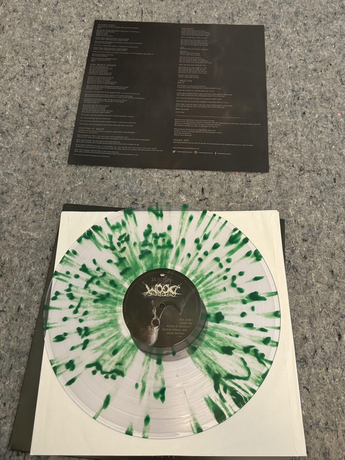 August Burns Red Death Below Phantom Anthem Impending Doom Hellbent Vinyl LP