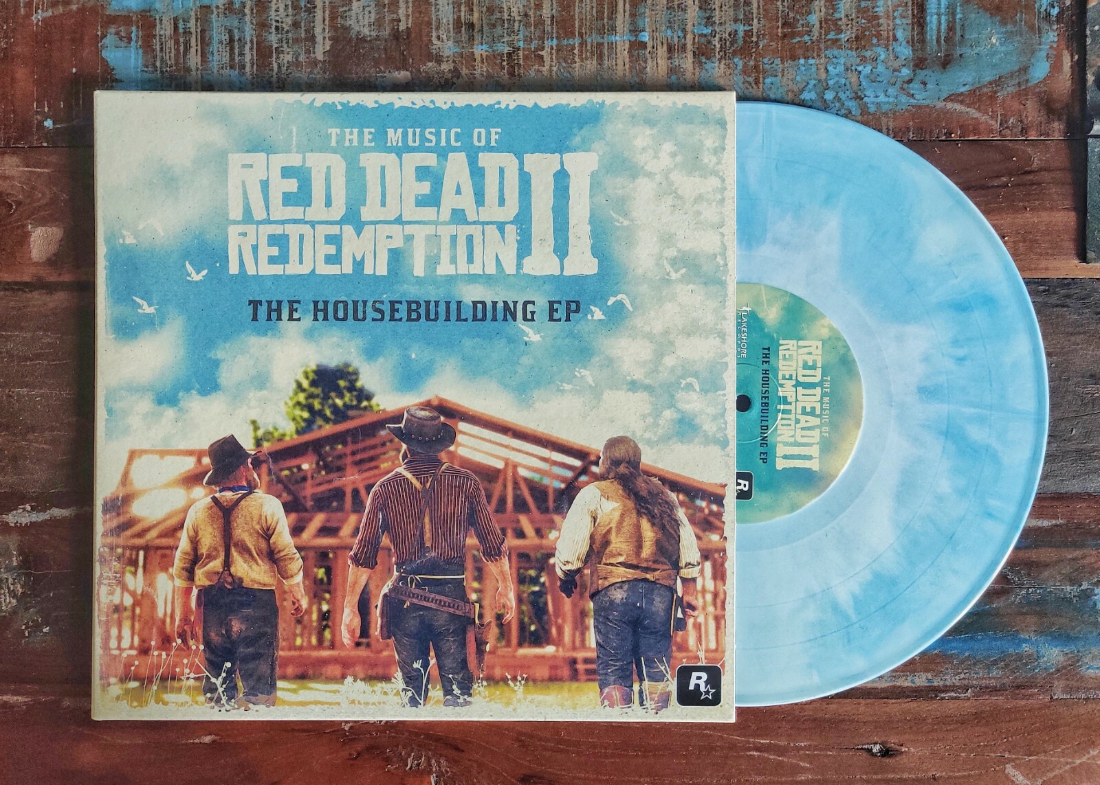 RED DEAD REDEMPTION II THE HOUSEBUILDING EP VINYL NEW! LIMITED BLUE SKY VINYL!