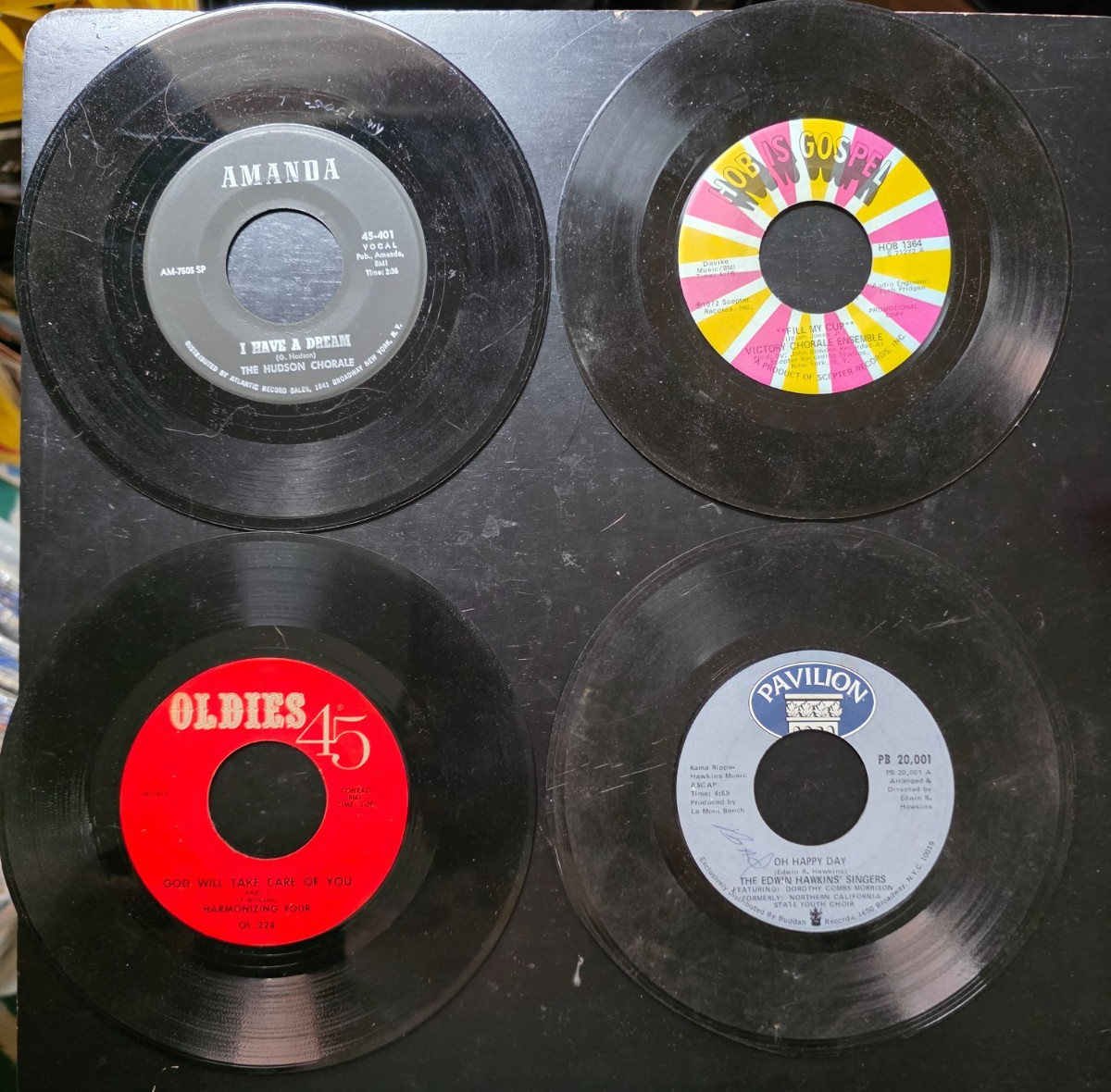 BIN Lot of 16 Gospel/Spiritual Soul/R&B 45s / 7′ Singles, Various Artists