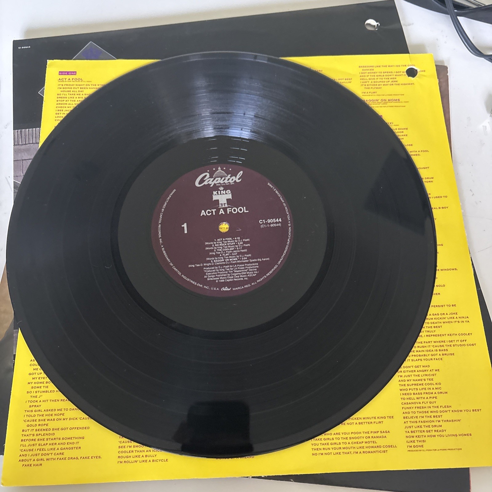 KING T ACT A FOOL VINYL VG++