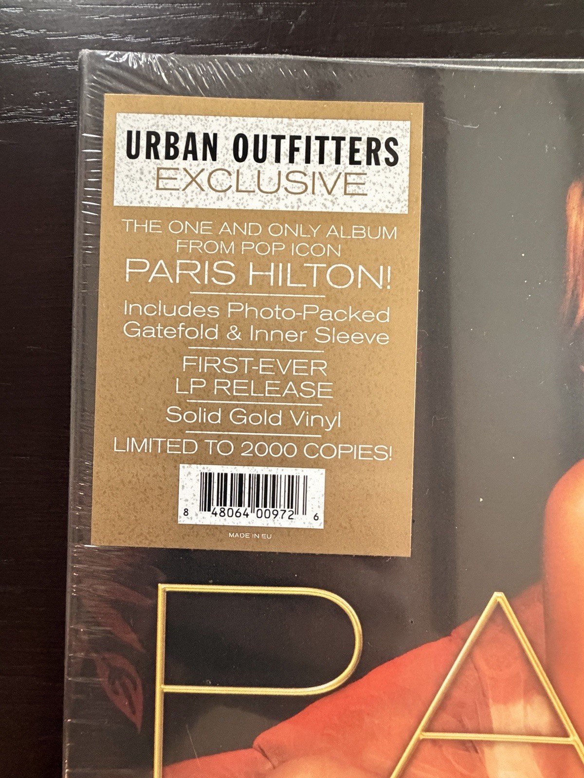 PARIS HILTON Self Titled GOLD URBAN OUTFITTERS LP New! Sealed! 2020 Real Gone WB