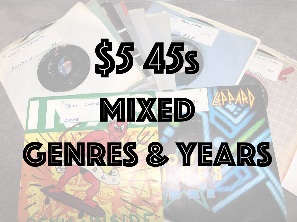 $5.00 45s – Mixed Genres & Years – VG to NM Condition – Flat $5.00 Shipped TPB4