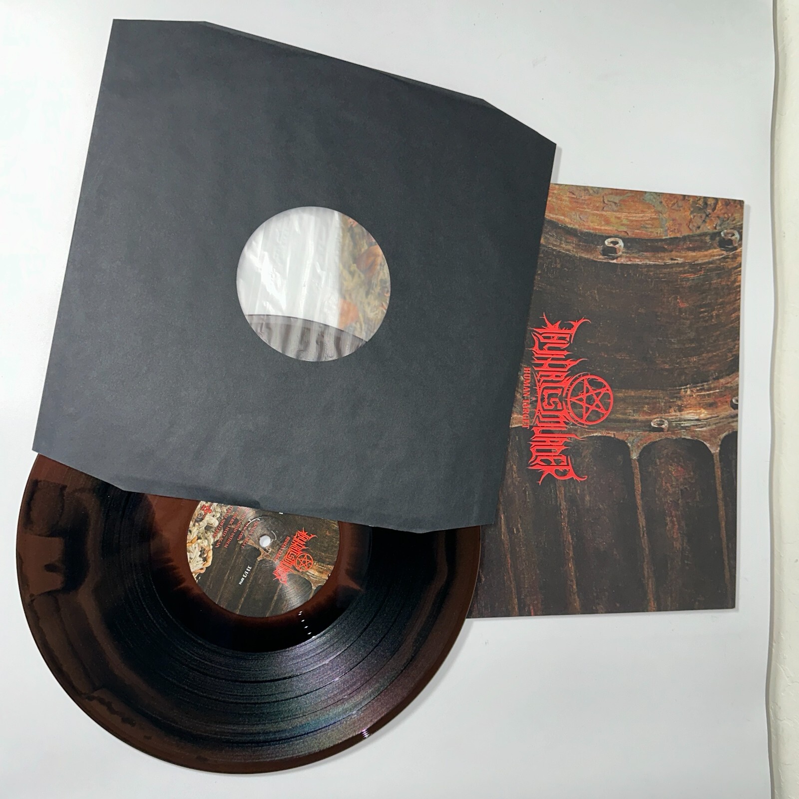 Thy Art Is Murder ‎Human Target OG US 2019 Gatefold Black Orange Swirl NM!