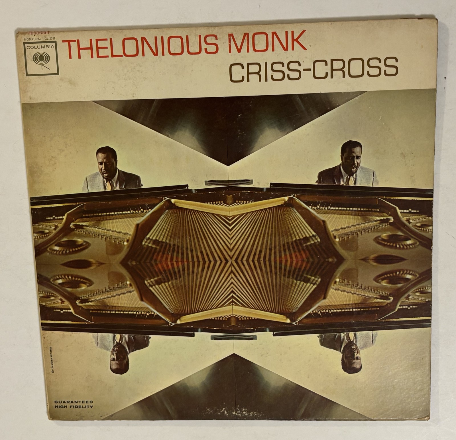 THELONIOUS MONK Criss-Cross LP Vinyl Record Album CL 2038 Columbia 1963 Jazz