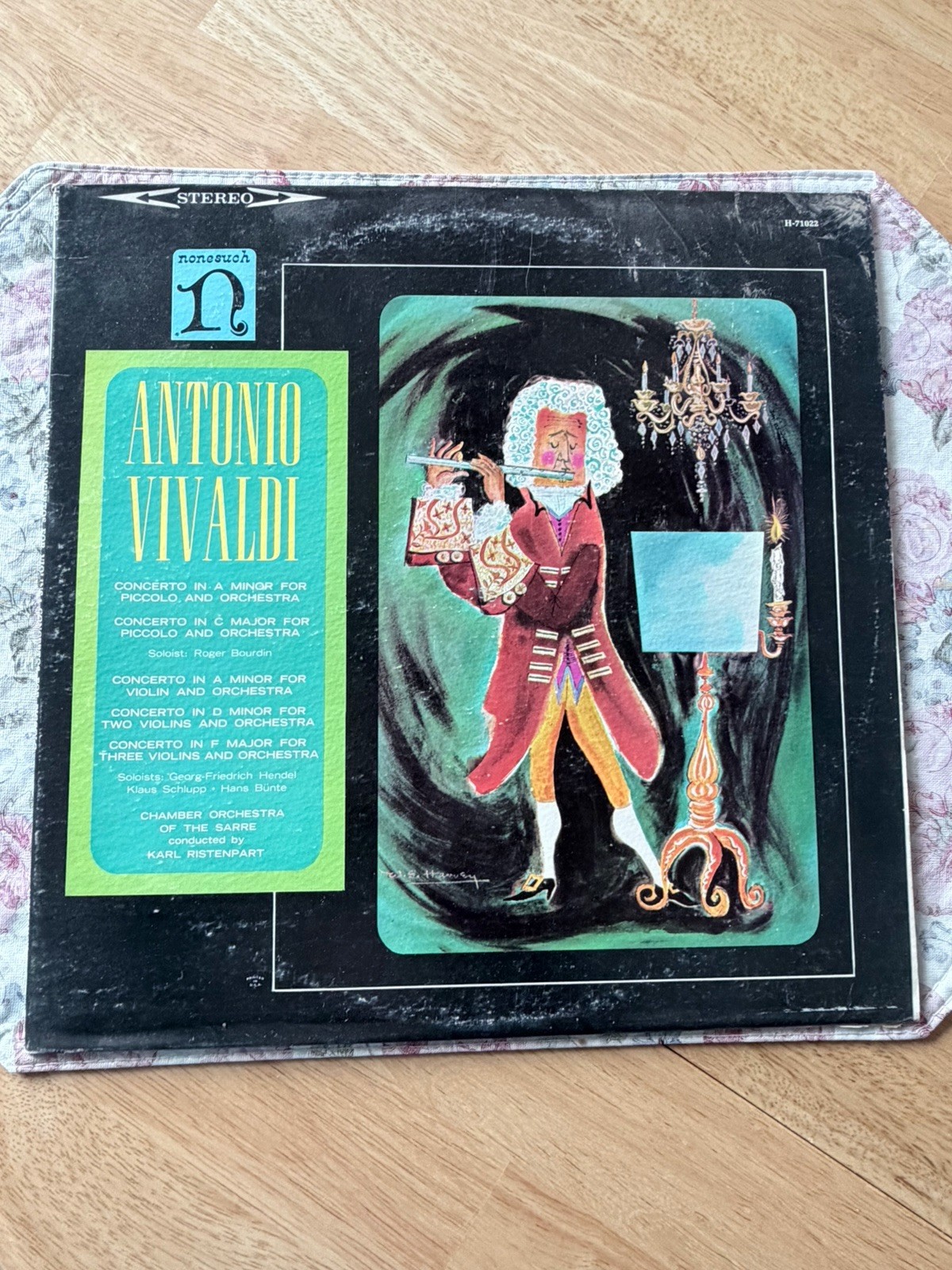 Nonesuch Records Antonio Vivaldi Concerto Vinyl LP Chamber Orchestra Saar Riste…