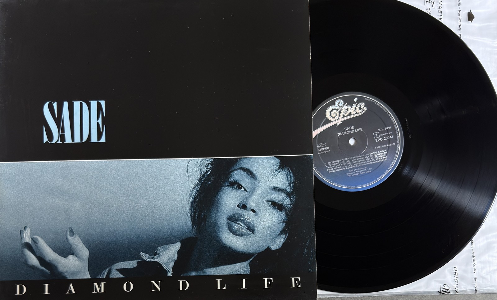 Sade Diamond Life – First Press Epic Records 26044 Vinyl LP 1984 EX