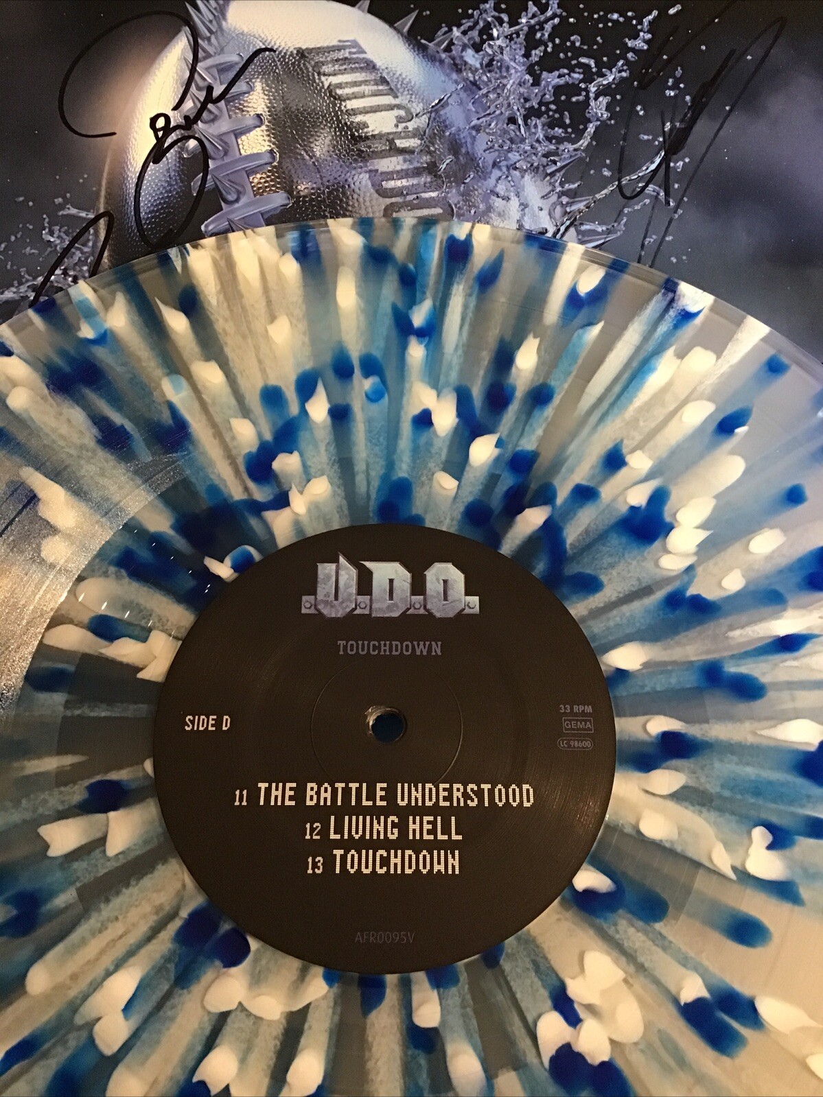 Vinyl Records – U.D.O. – Touchdown-Limited Edition Splatter Pressing, New,signed