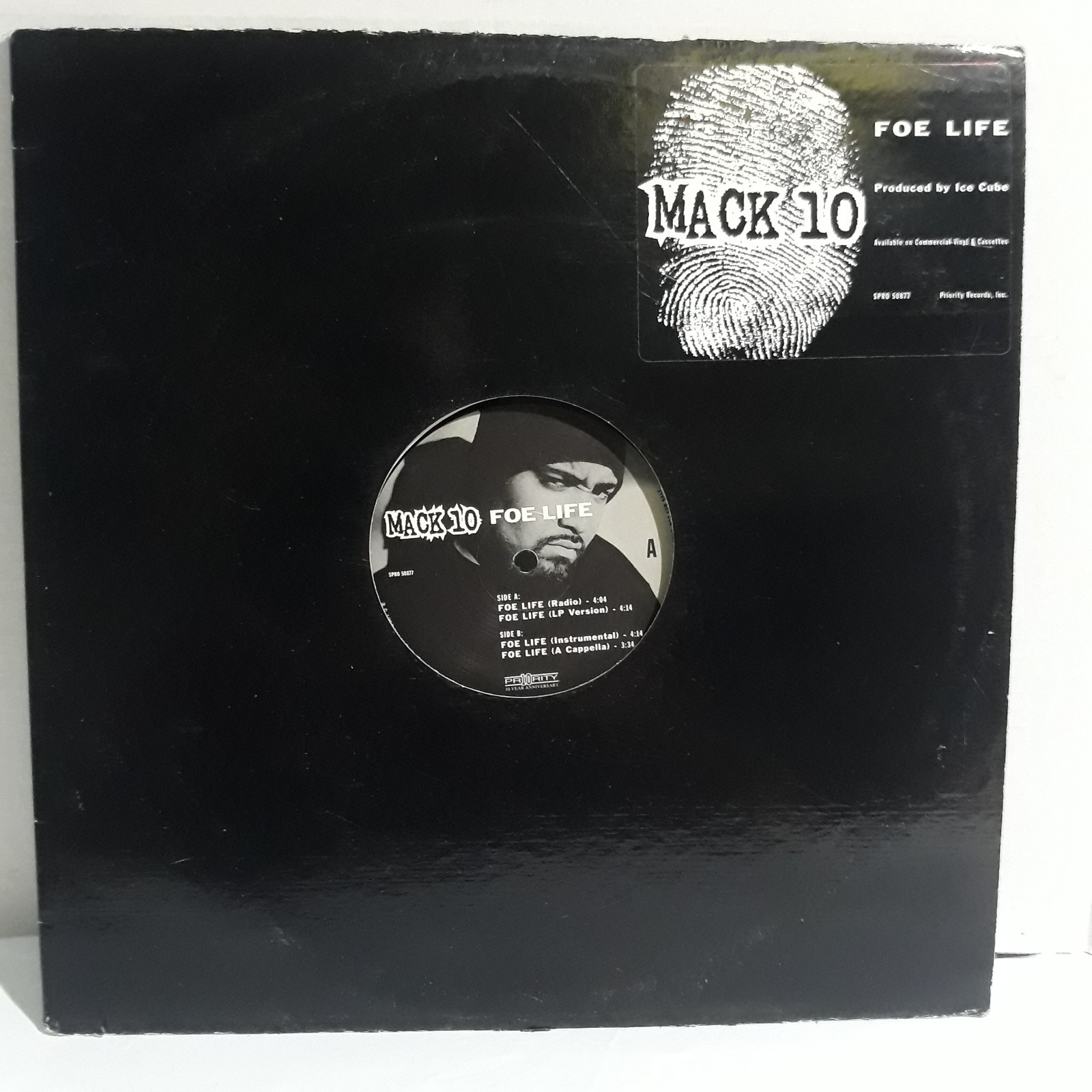 Mack 10 Foe Life 1995 Priority Records SPRO-50877 VG+VINYL Single