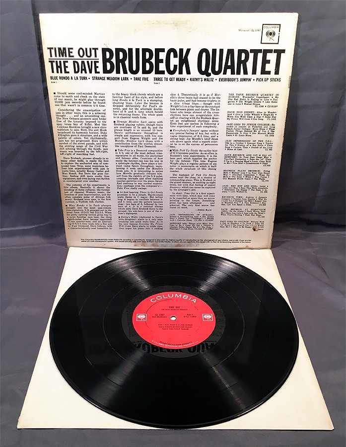 The Dave Brubeck Quartet Time Out Vinyl LP Columbia CL 1397 MONO 2 Eye 1962