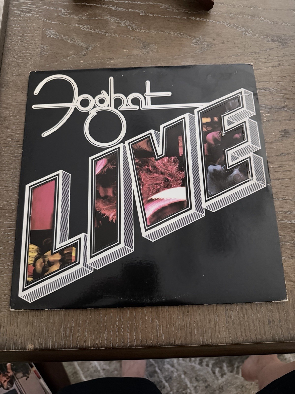 FOGHAT “Live” LP Original 1977 Bearsville BRK 6971 EX / VG+