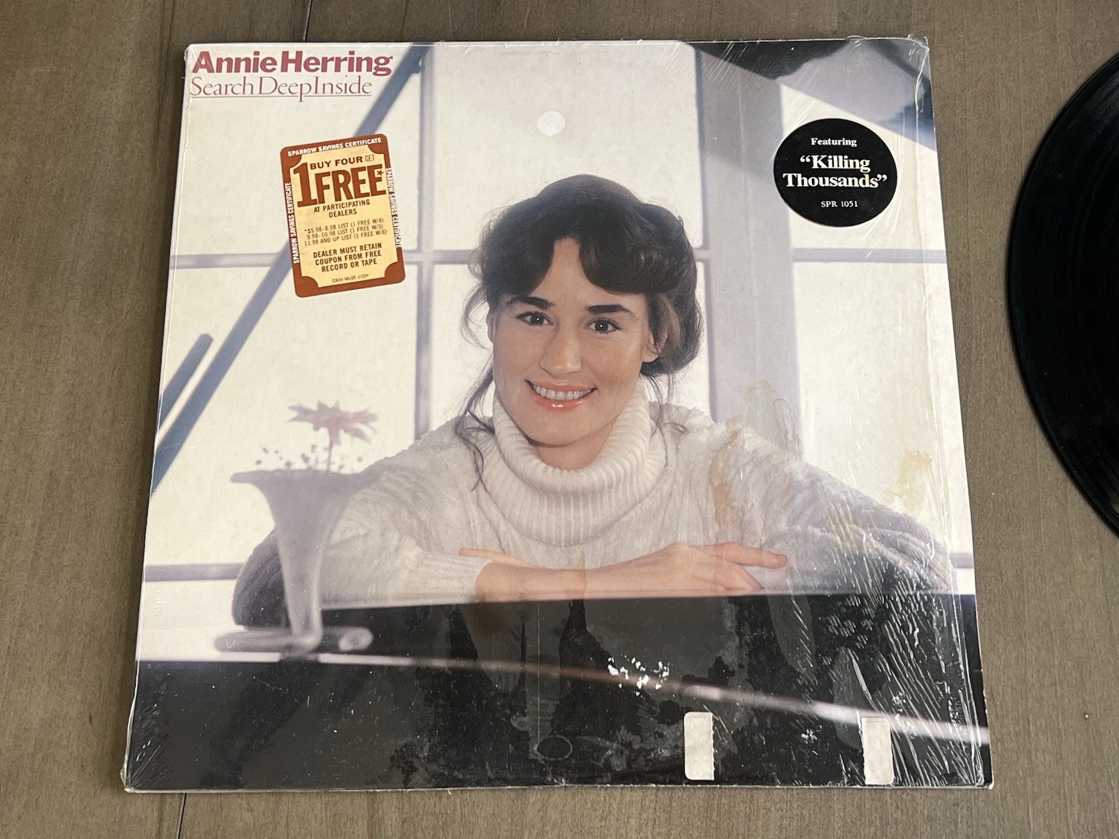 Annie Herring Search Deep Inside Vinyl LP SPR 1051 VG+ Shrink Hype Lyrics Sleeve