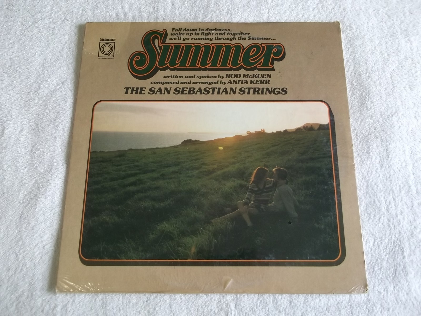 SAN SEBASTIAN STRINGS – Summer – LP WARNER Quadradisc SEALED – 1973 ROD McKUEN