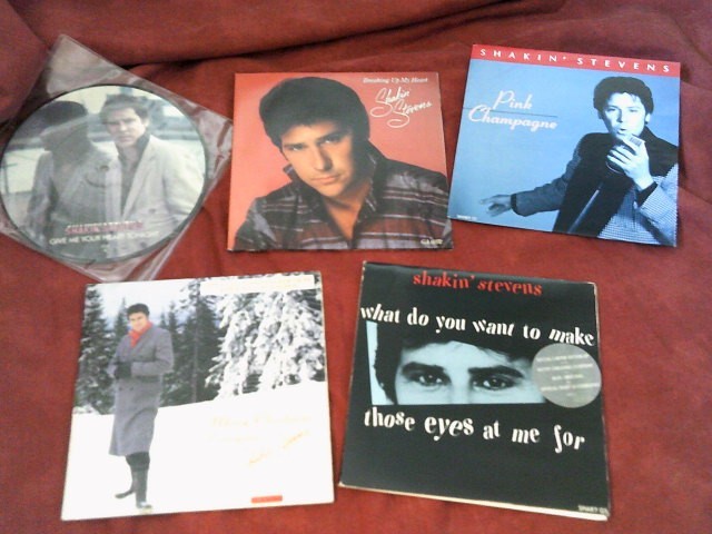 SHAKIN STEVENS Bundle X5 7″ Ltd G/F 1980s POP Rock n Roll **LISTED**
