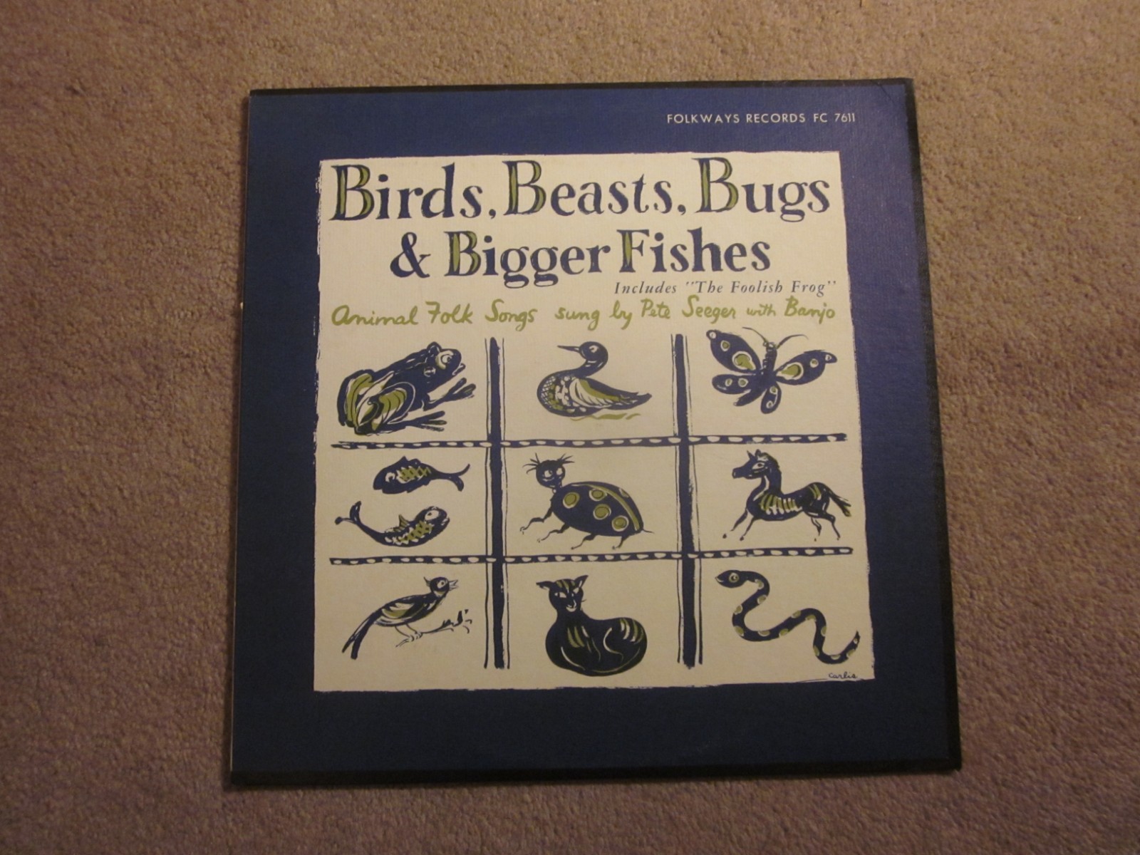 Pete Seeger Birds, Beasts, Bugs & Bigger Fishes Folkways FC 7611