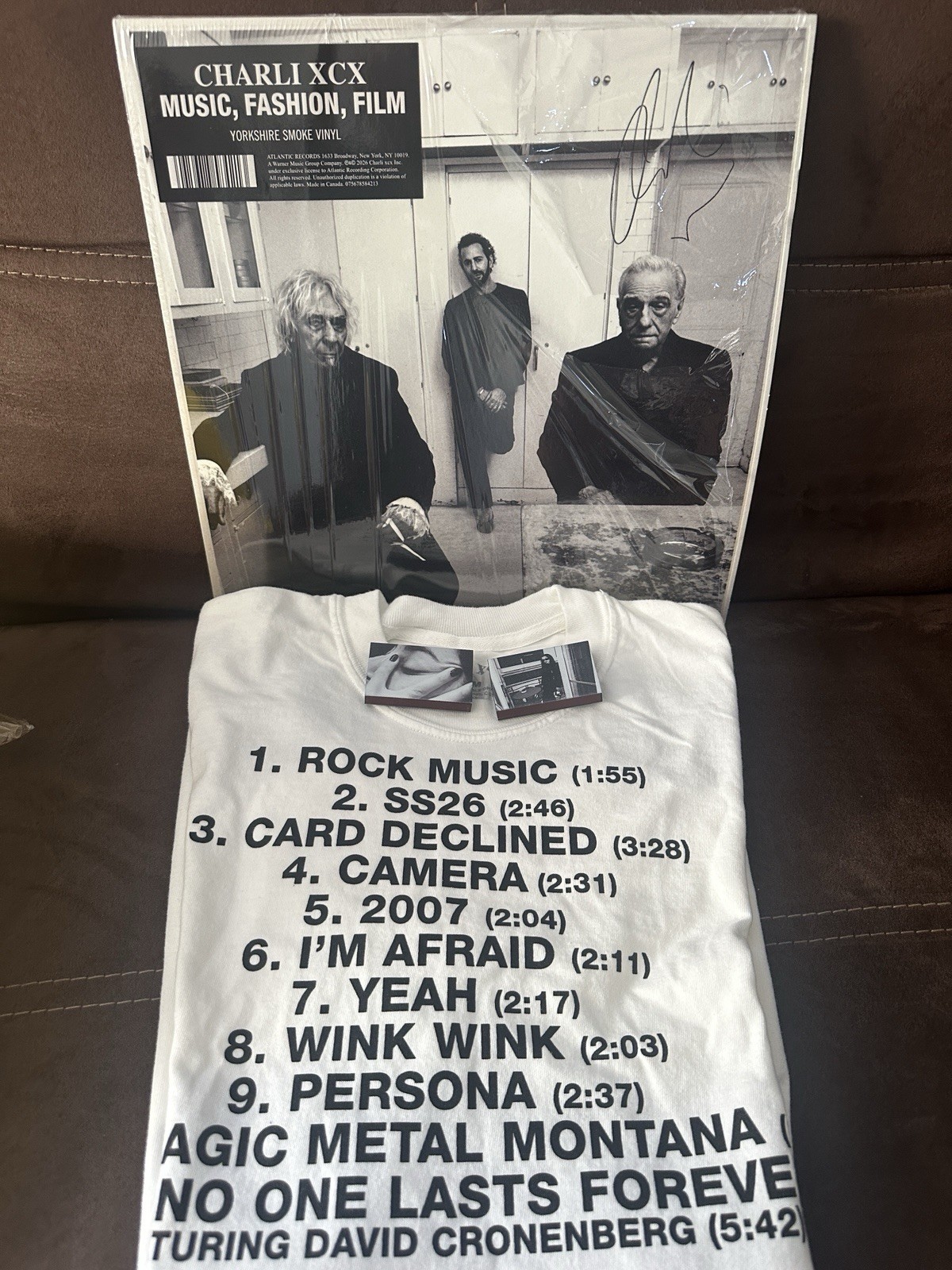 (SIGNED VINYL)- Charli XCX music fashion film + Pop Up Shirt M & matches