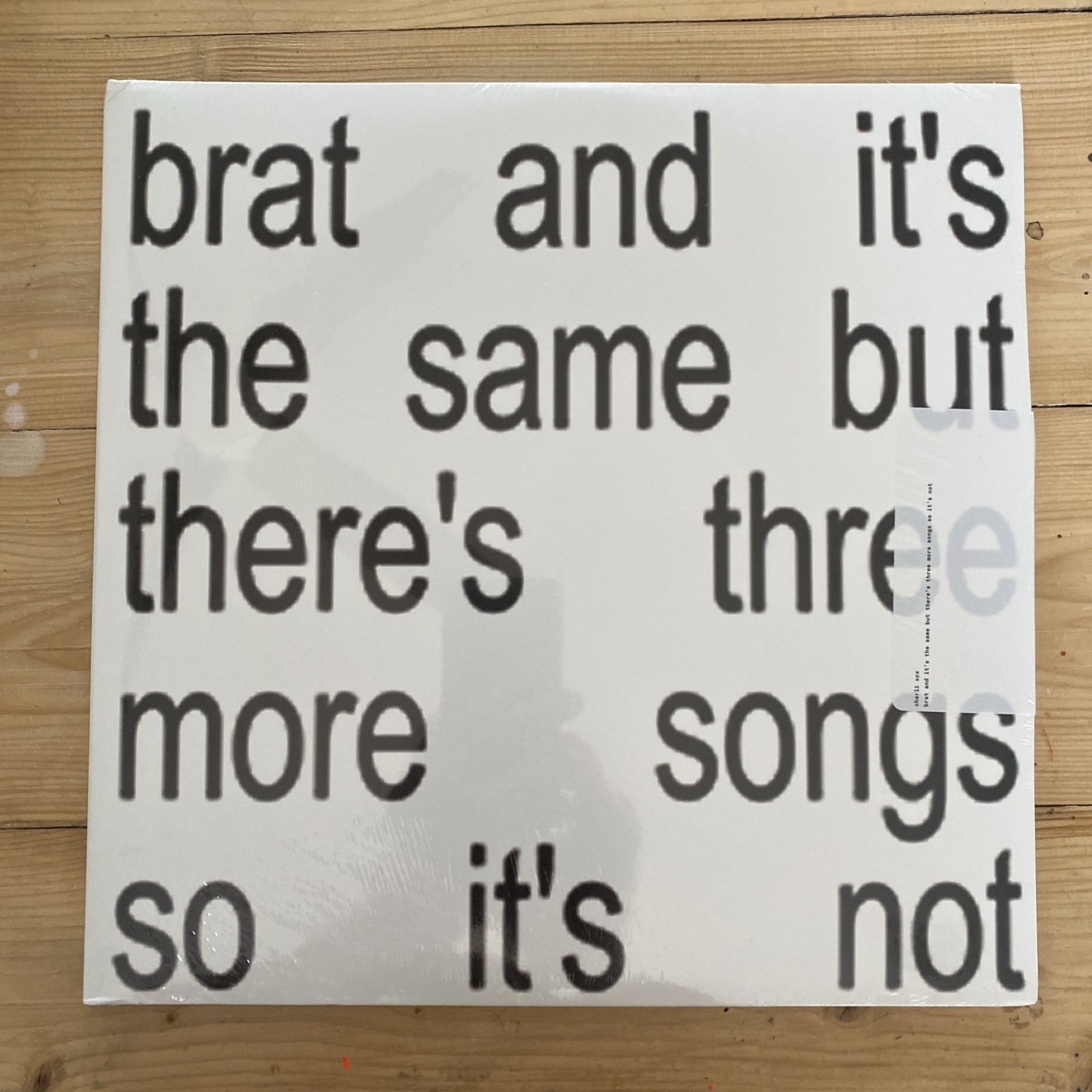 Charli XCX – Brat and It’s the Same but There’s Three More White 2xLP SEALED