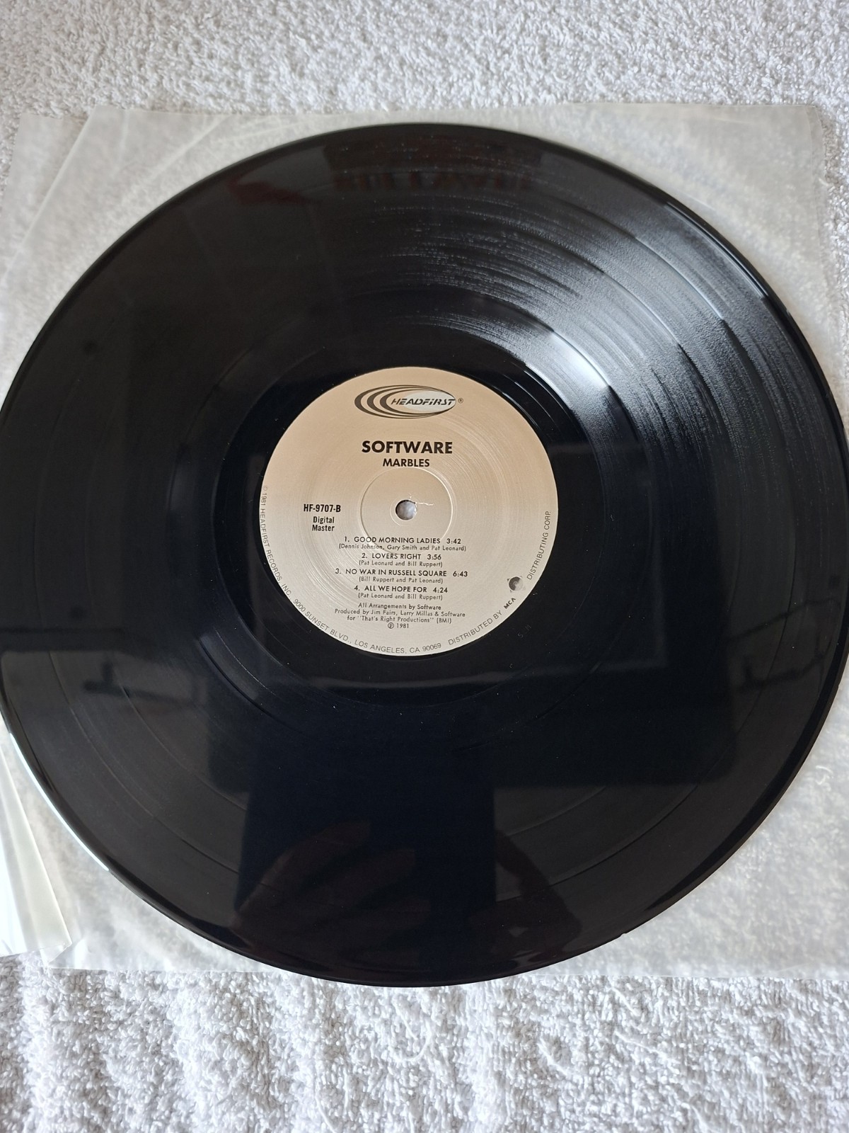 Software – Marbles Vinyl LP USA IMPORT TESTED EX PLAYBACK 1981