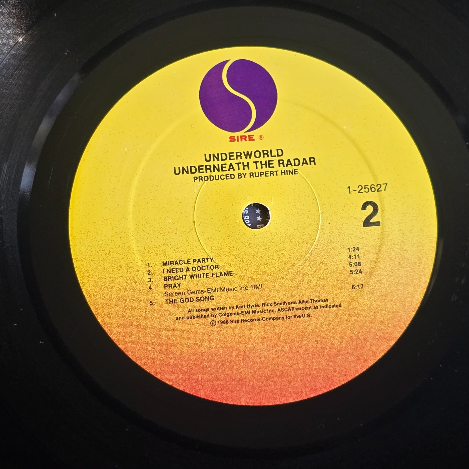 UNDERWORLD ~ UNDERNEATH THE RADAR ~ PROMO LP 1988 ~ NM/EX
