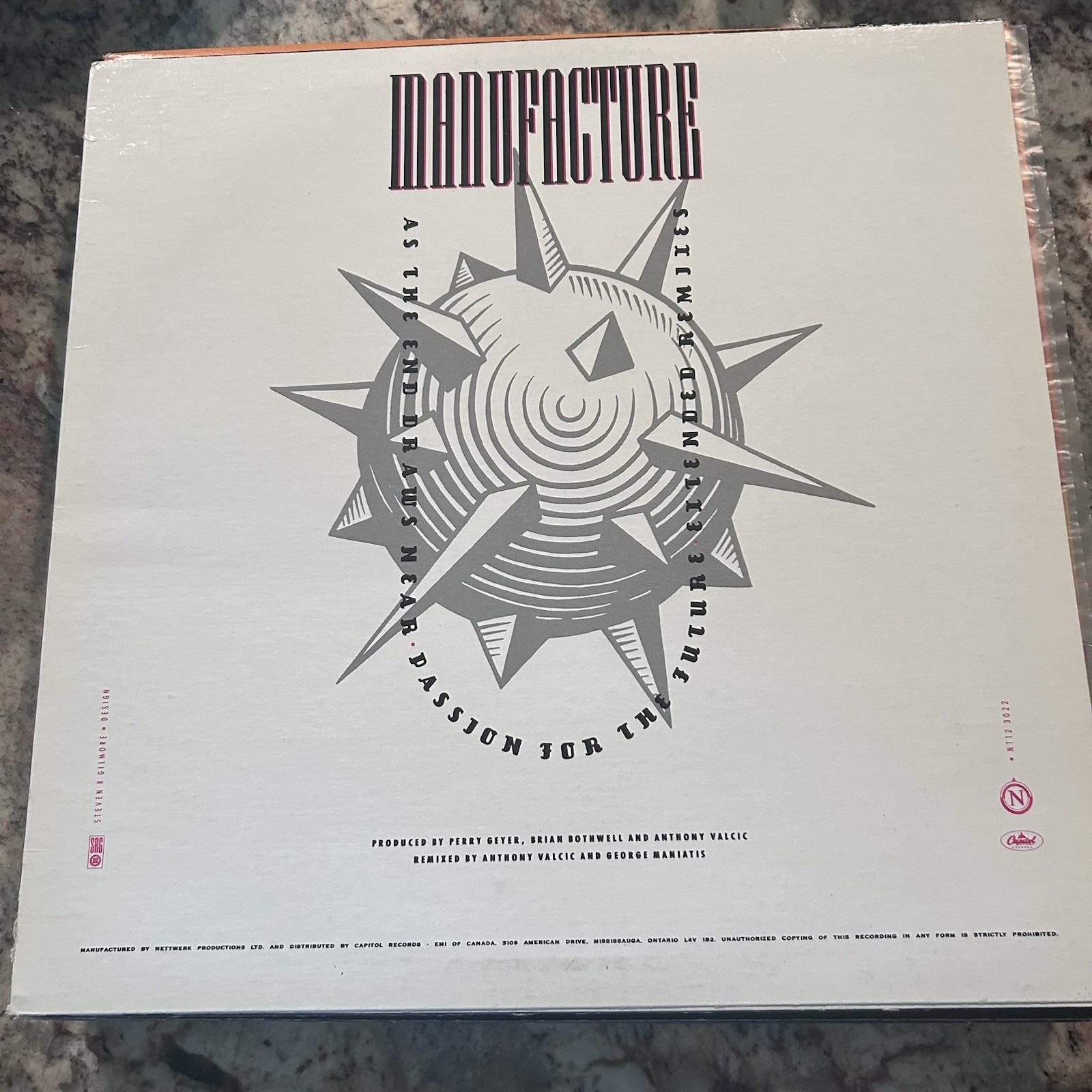 Manufacture As The End Draws Near 12″ Single Nettwerk NT12-3022