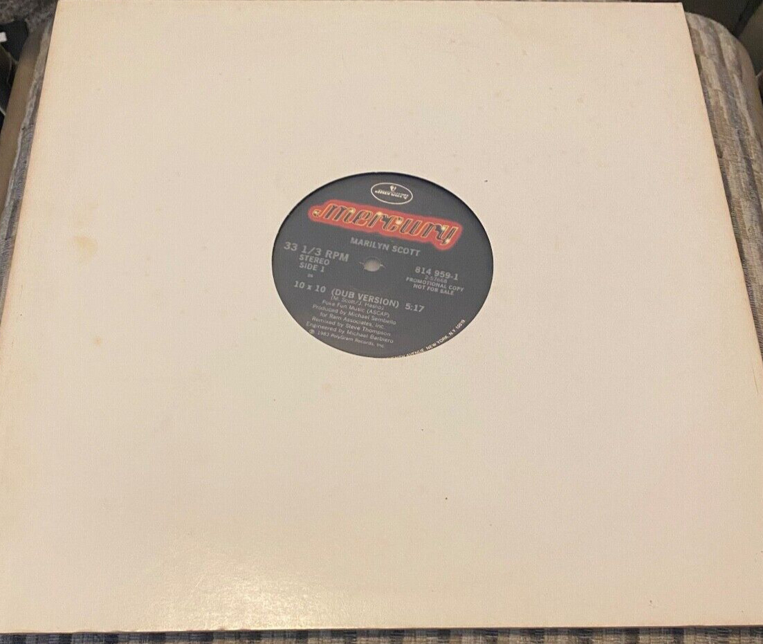 MARILYN SCOTT – 10 x 10 MERCURY 814959-1 (1983) 12″ VInyl Single- Mint