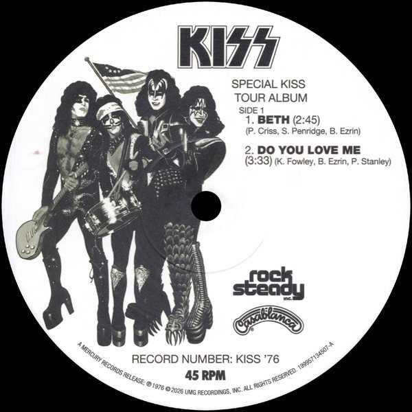 Kiss ‎– Special Kiss Tour Album (Black & White Splatter 12″ VINYL)