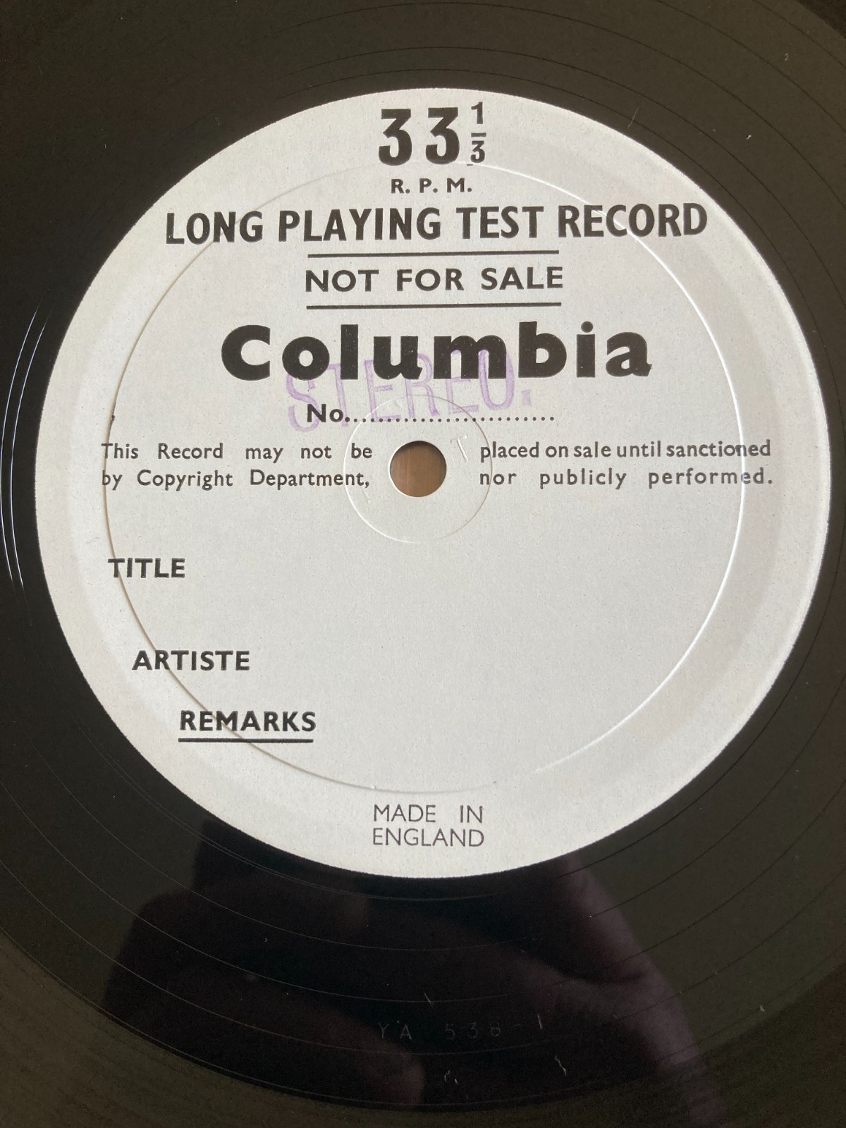UNISSUED SAX GIESEKING GALLIERA Beethoven Piano Concerto No. 4 TEST PRESSING