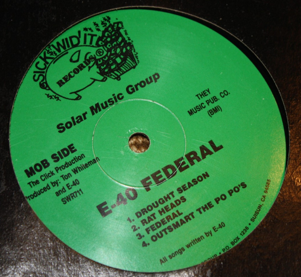 E-40 Federal 12″ LP Vinyl, 1993 Sick-Wid-It Records, Bay Area Rap Hip Hop, Rare