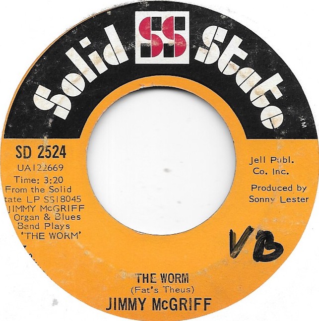 JIMMY MCGRIFF The Worm on Solid State soul jazz 45 HEAR