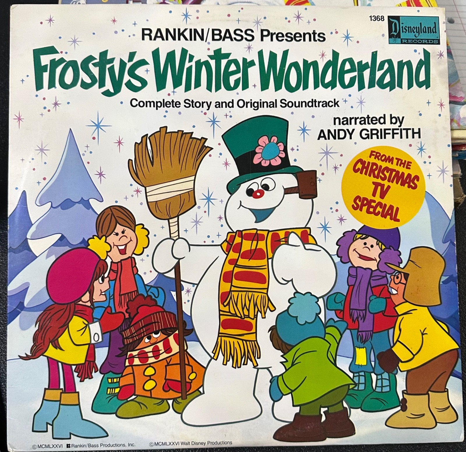 Frosty’s Winter Wonderland LP Disneyland 1976 Christmas Rankin Bass